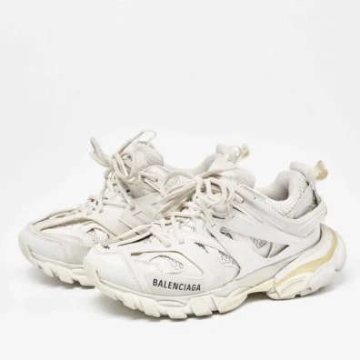 Balenciaga White Track Sneakers