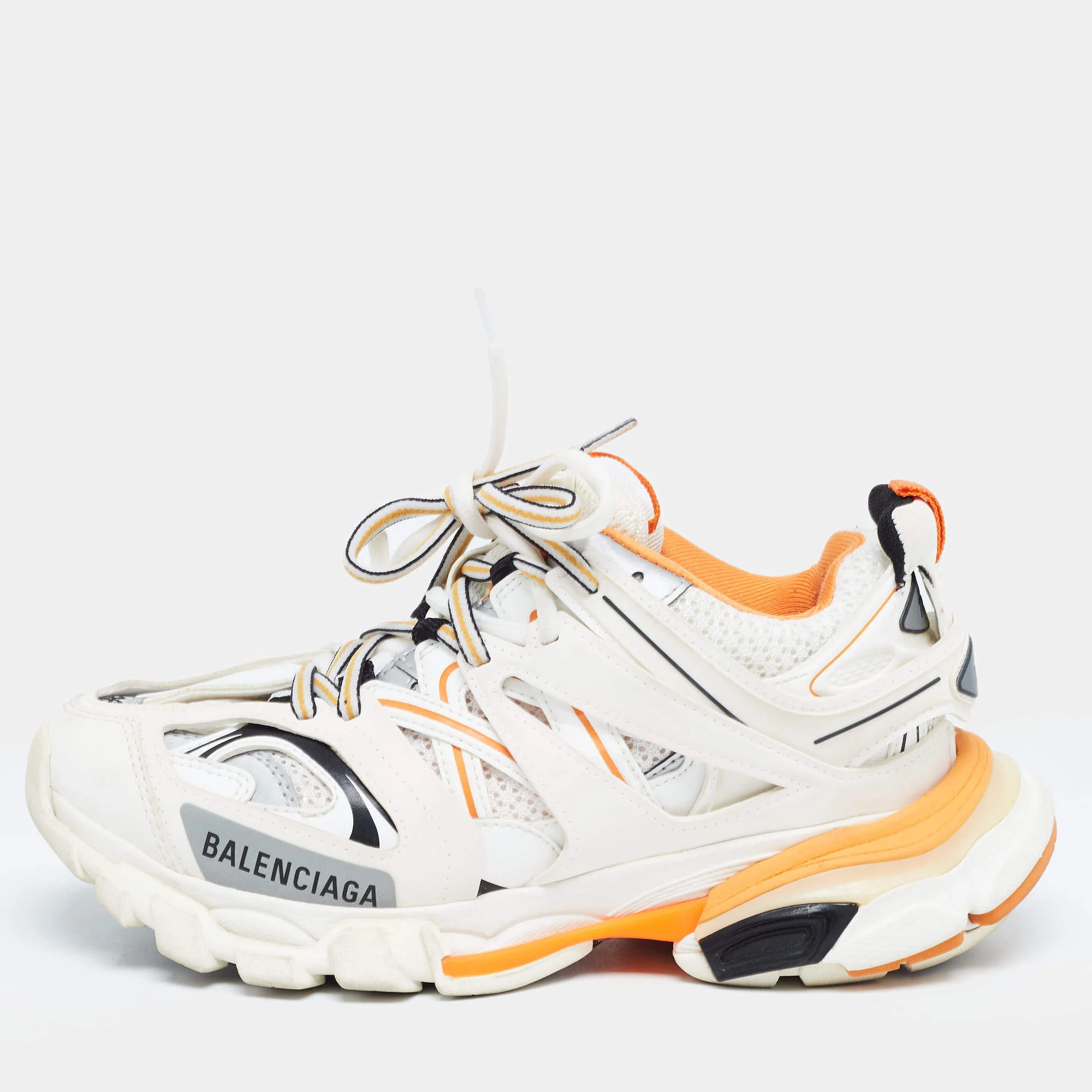 Balenciaga White/Black Track Sneakers - Image 2