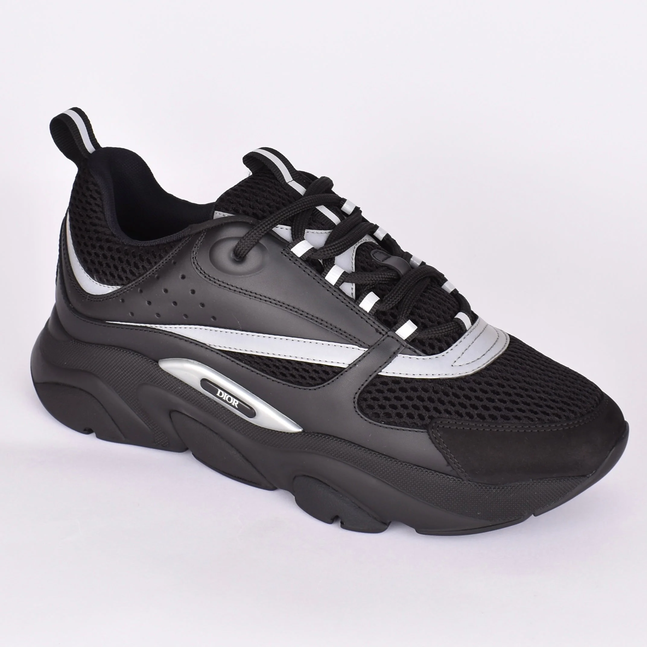 Dior Black B22 Low-Top Sneakers - Image 2