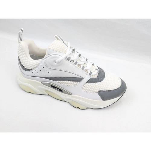 Dior White B22 Low-Top Sneakers - Image 2