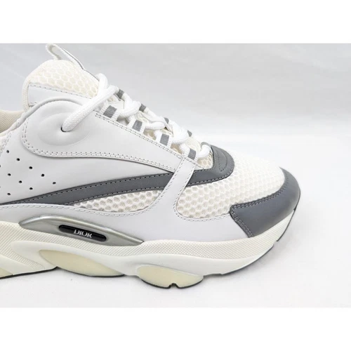 Dior White B22 Low-Top Sneakers - Image 4