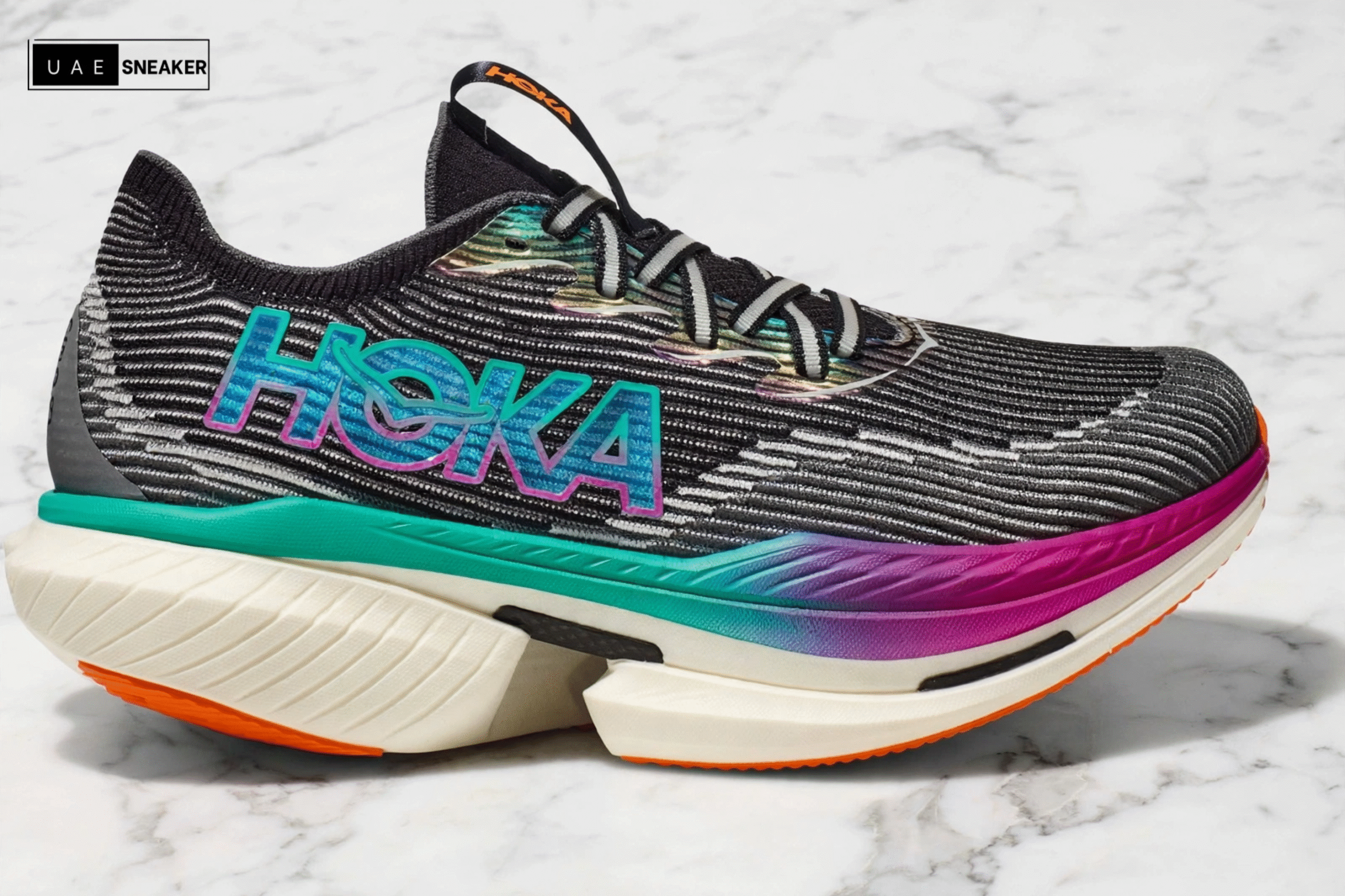 Hoka One One Cielo X1 Black Electric Aqua