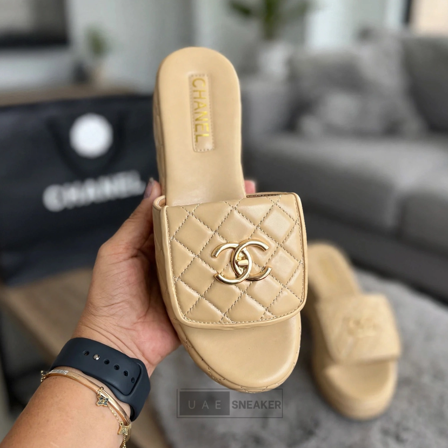 Chanel Sandals Beige
