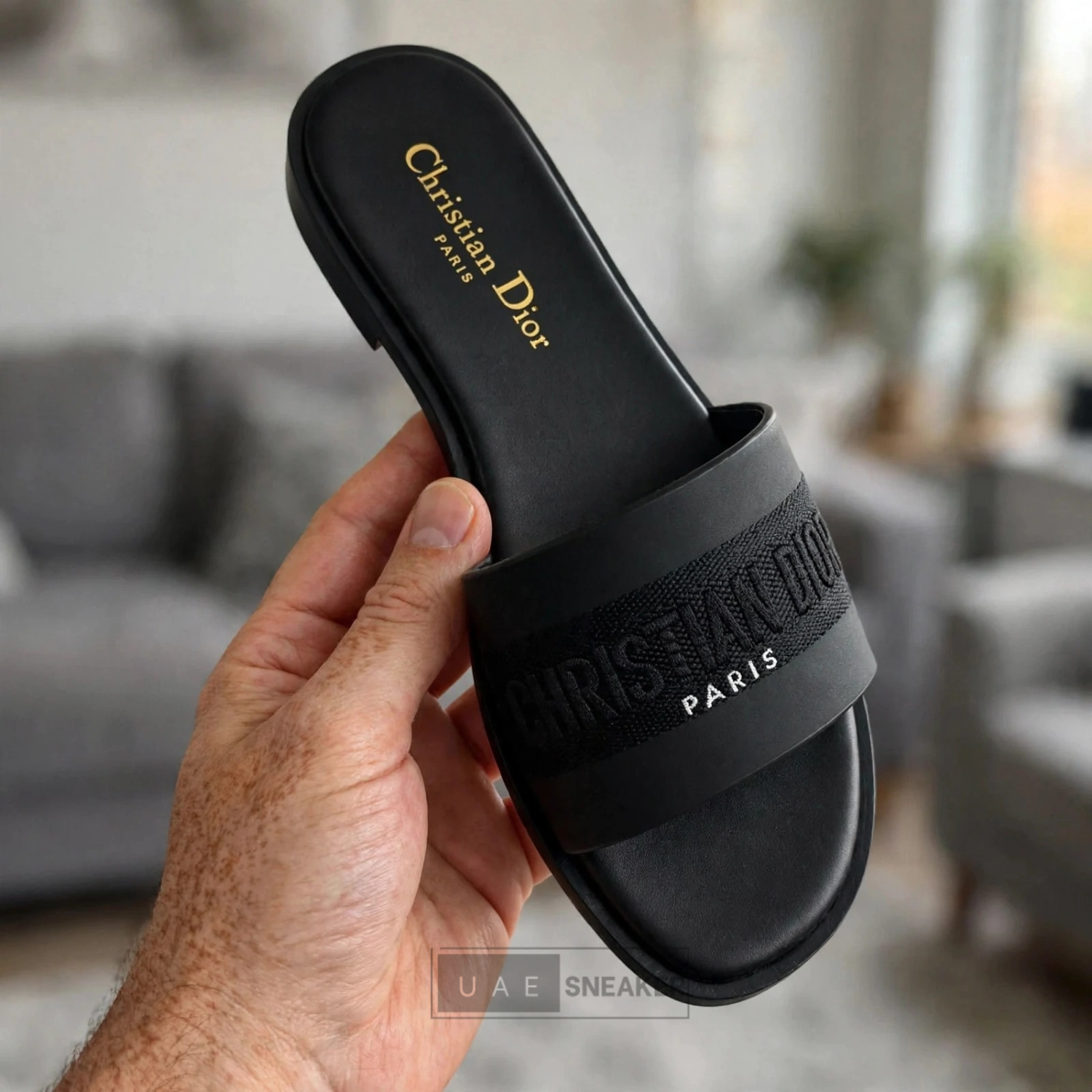 Christian Dior Dway Slides Black