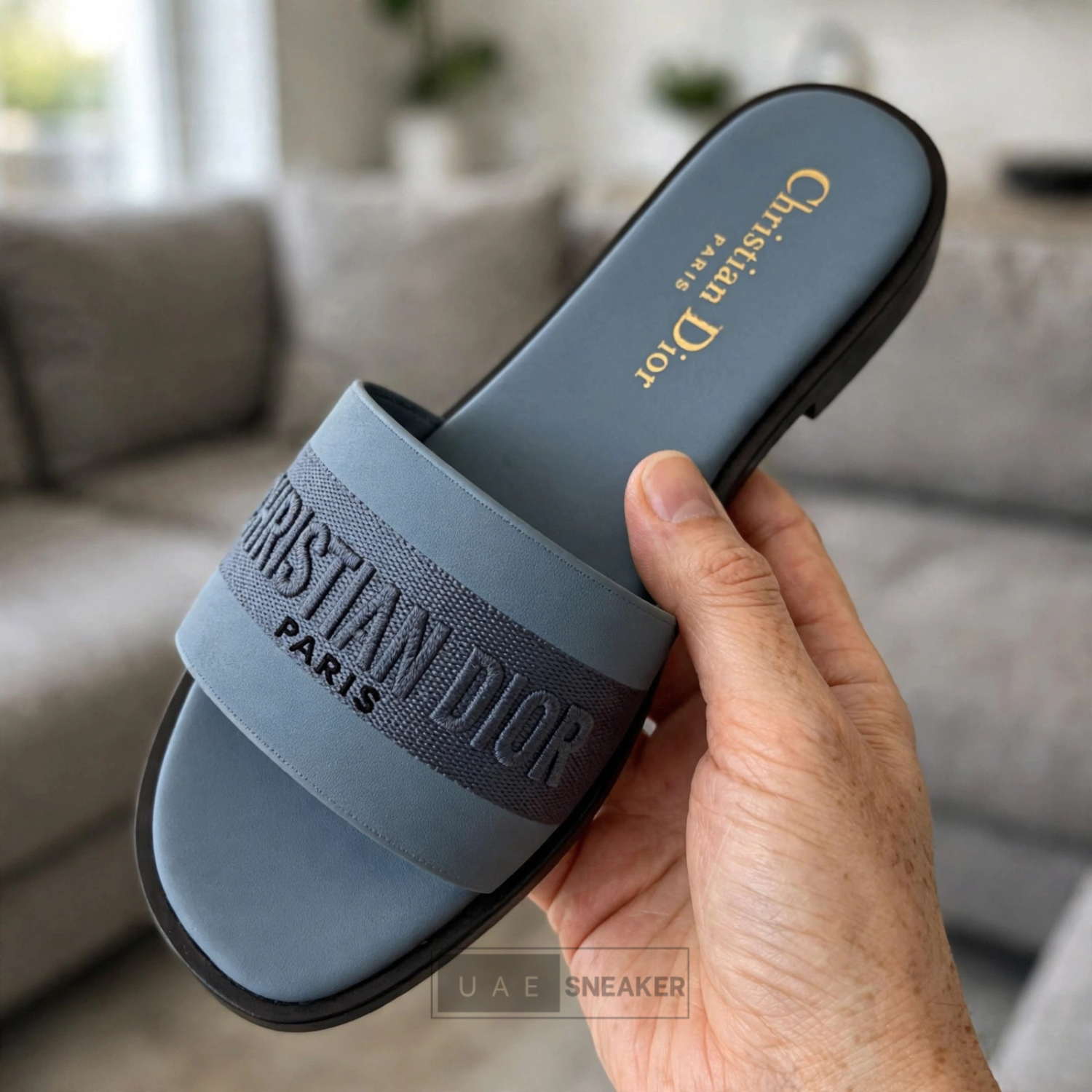 Christian Dior Dway Slides Blue