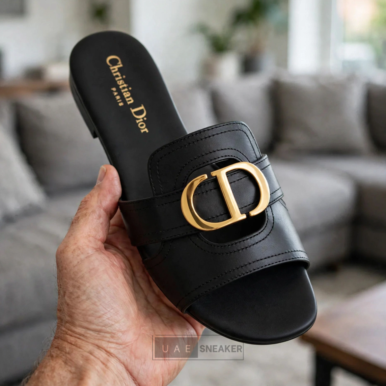 Christian Dior 30 Montaigne Black Calfskin