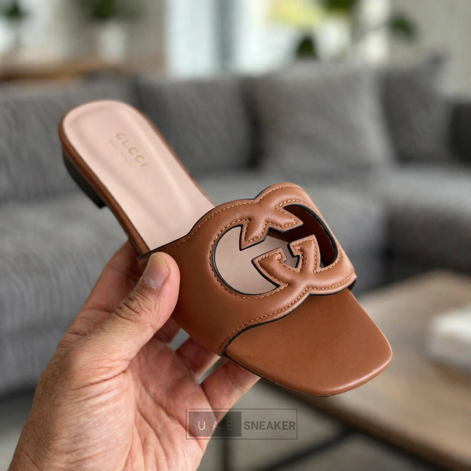 Gucci Women'S Slide Sandal Brown