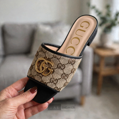 Gucci GG Matelassé Sandals Beige