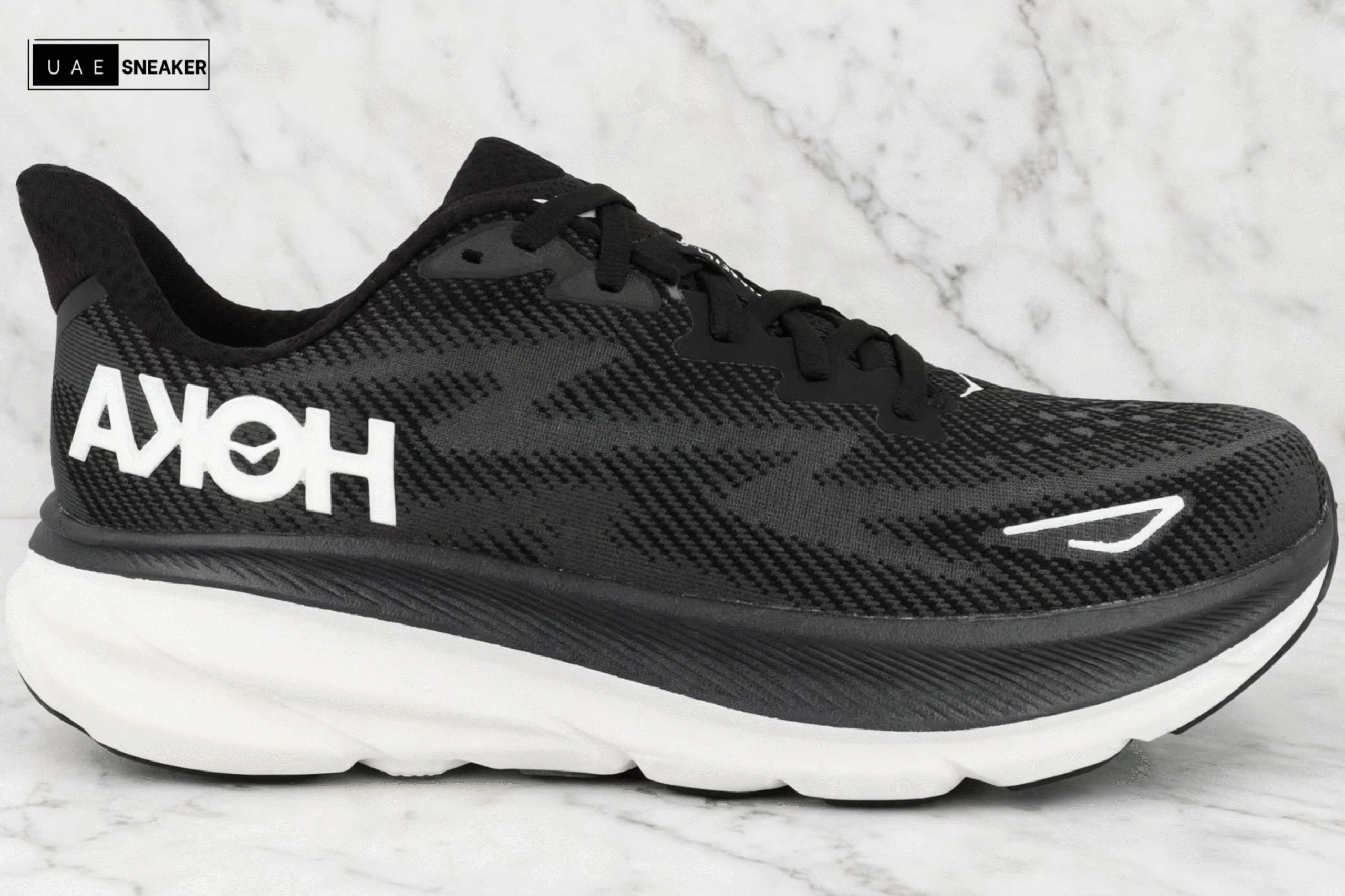 Hoka One One Clifton 9 Black White