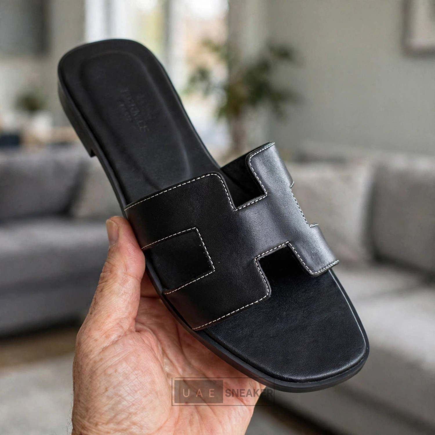 Hermès Oran Sandals Black