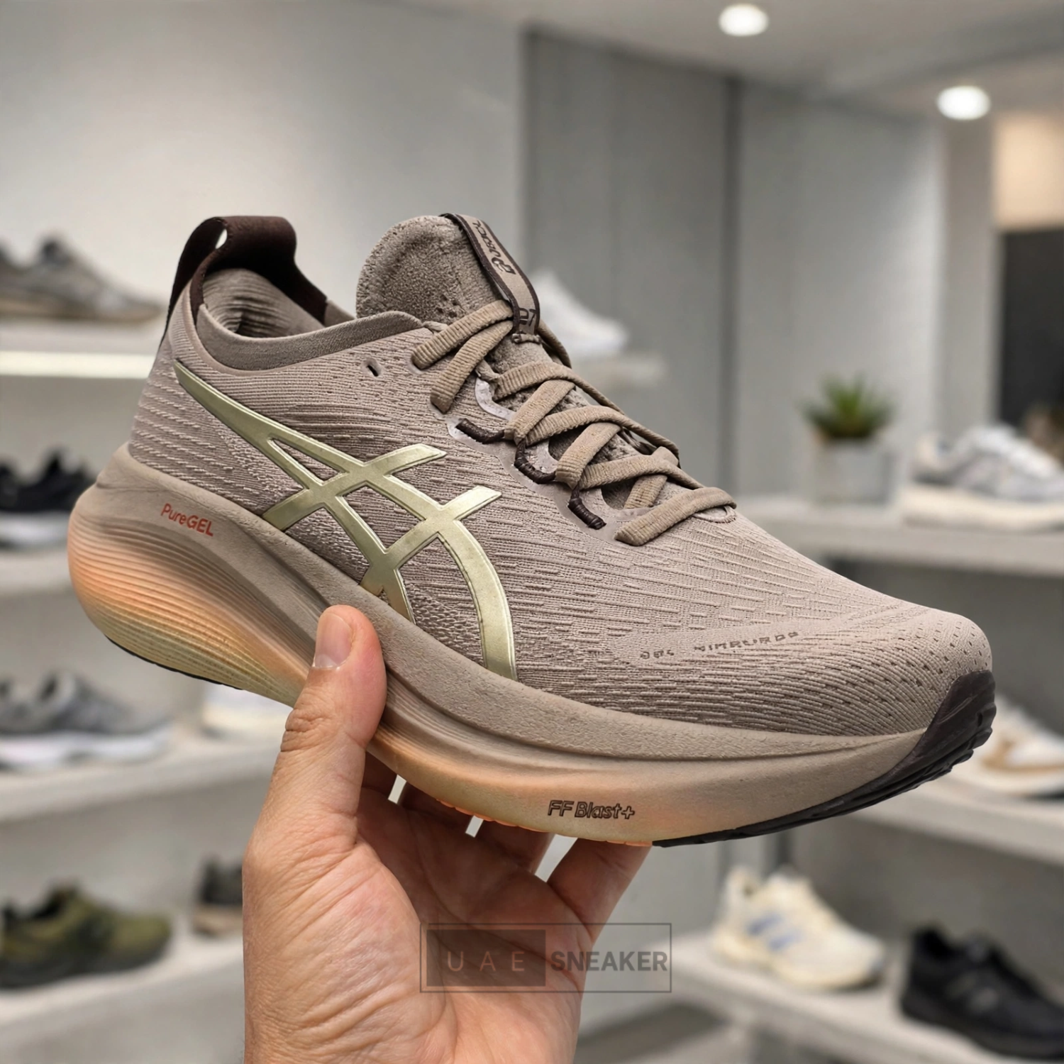 ASICS Gel Nimbus 27 Luxe Luxe Taupe Grey