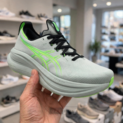 ASICS Gel Nimbus 28 Cold Moss Illuminate Green