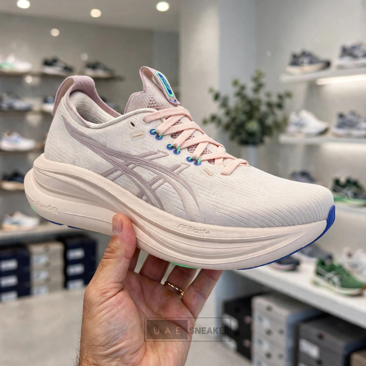 ASICS Gel Nimbus 28 Pearl Pink Morganite