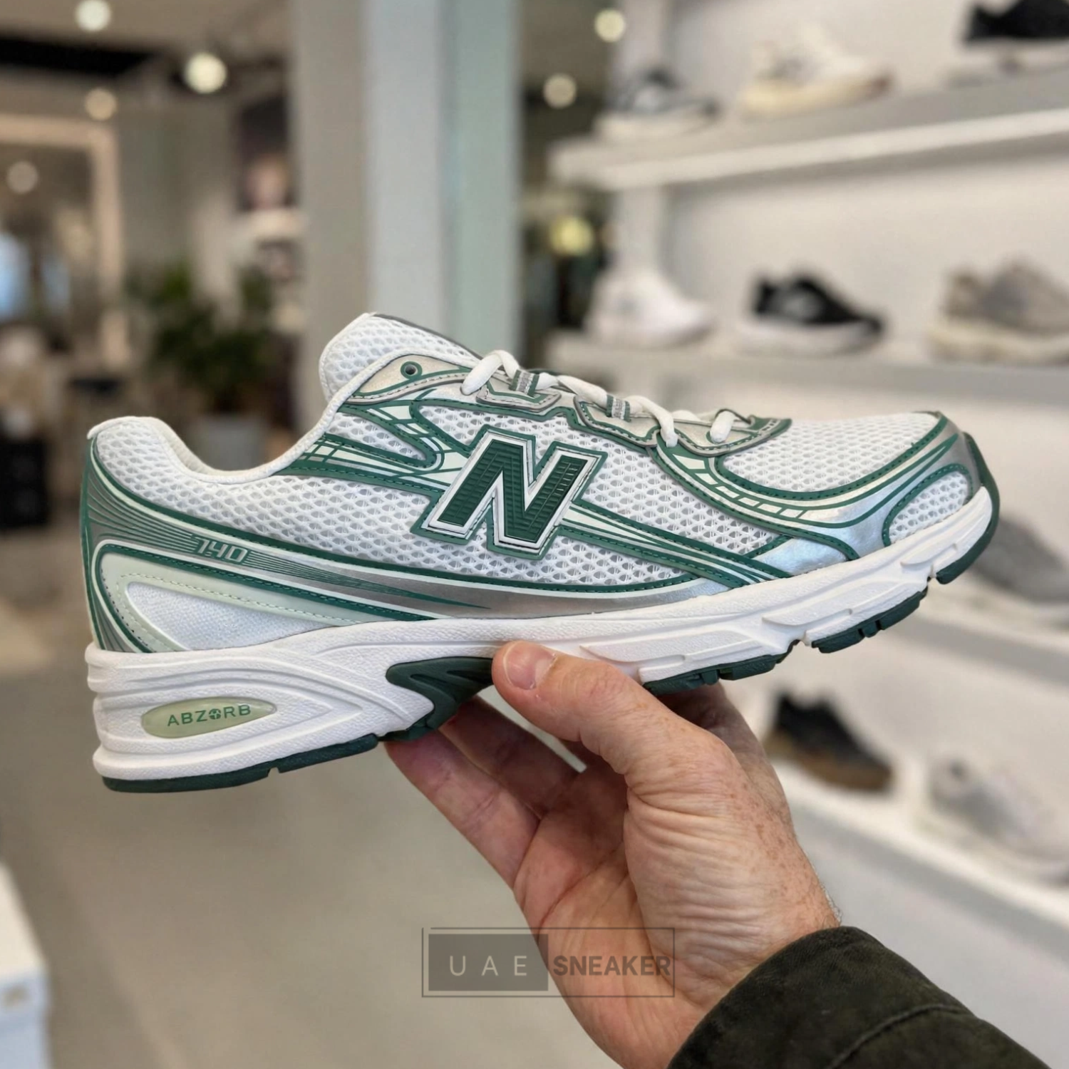 New Balance 740v2 White Marsh Green
