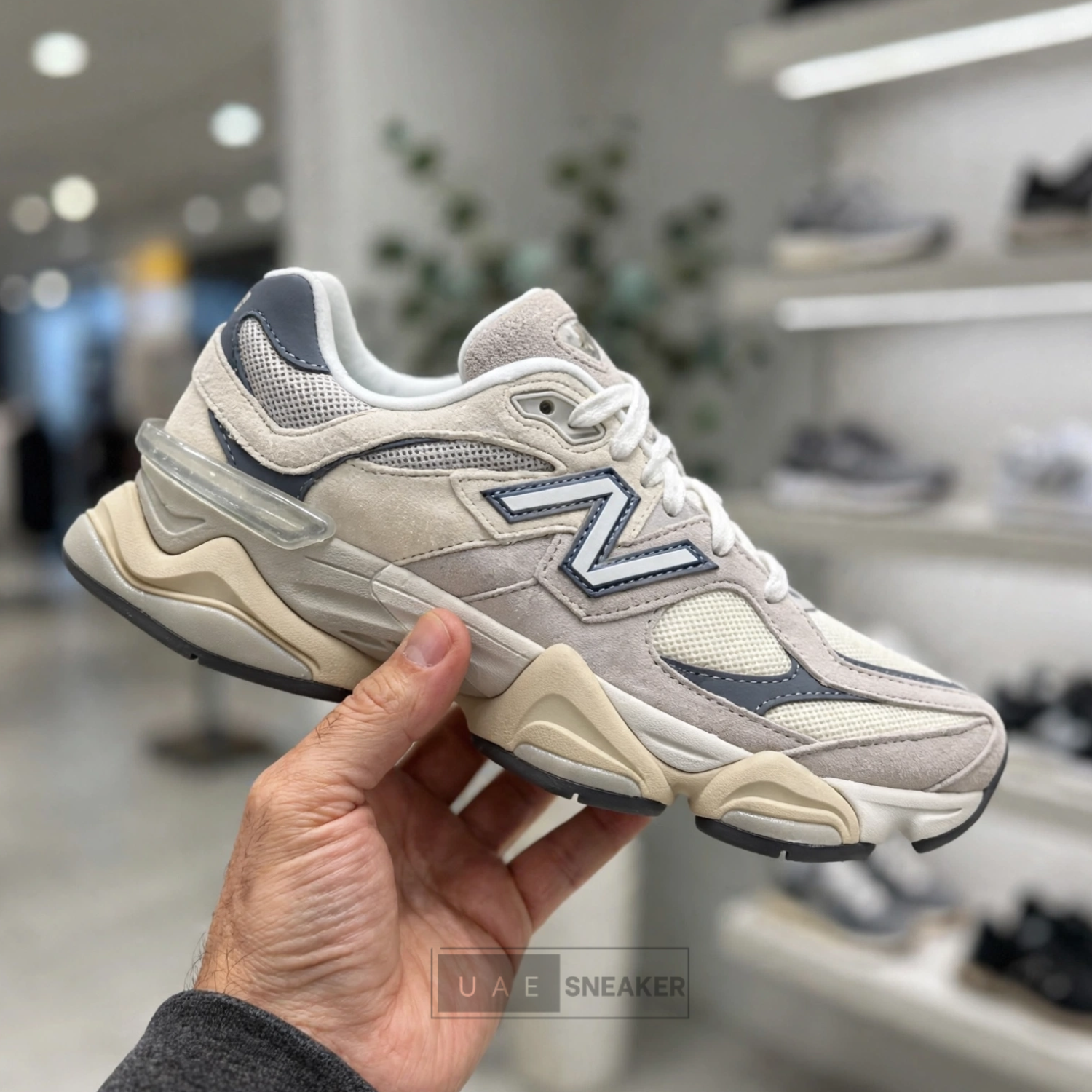 New Balance 9060 Cream Slate Blue