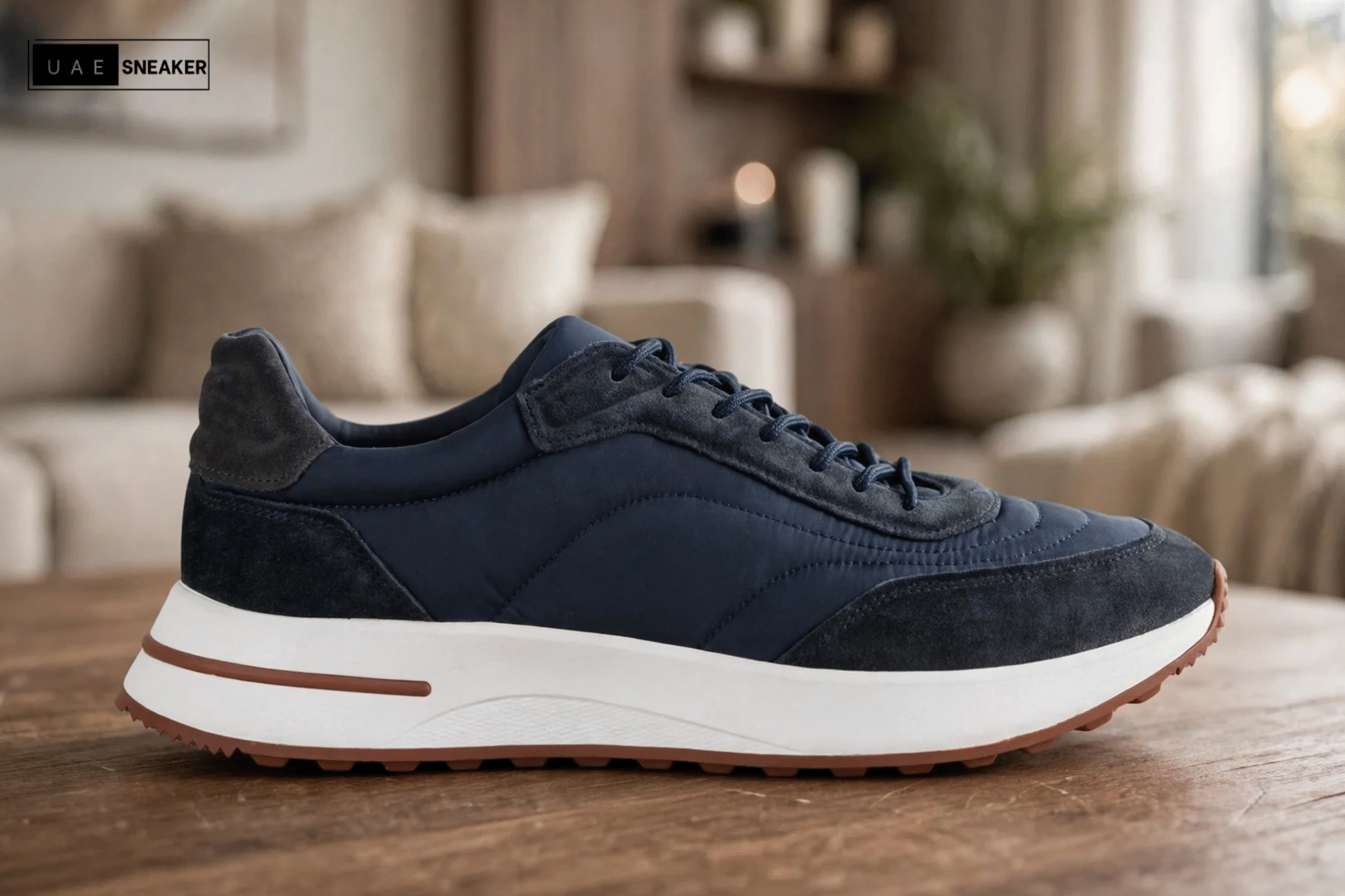 Loro Piana Week End Walk Navy Sneaker