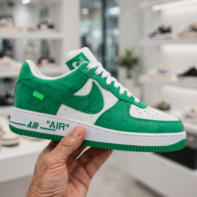 Louis Vuitton x Nike Air Force 1 Low White Green