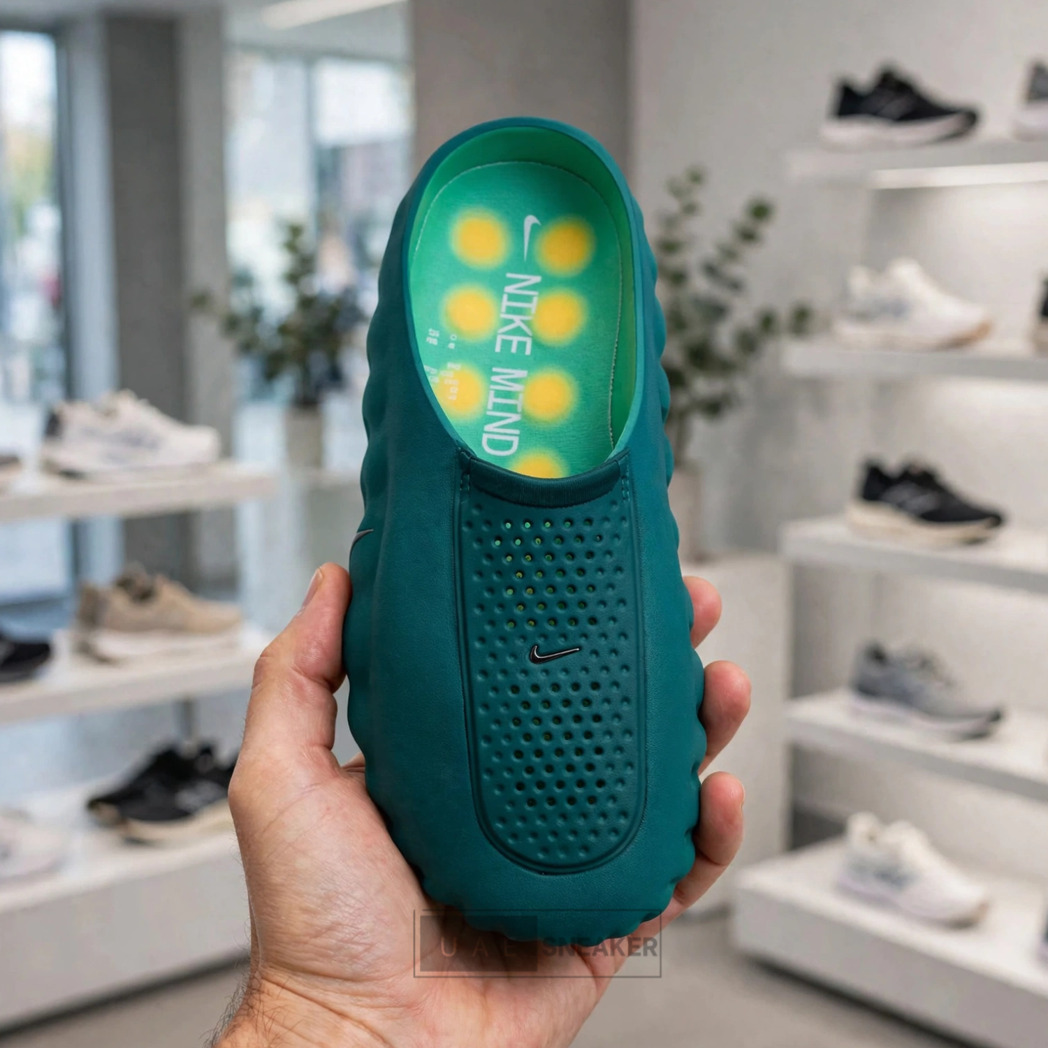 Nike Mind 001 Slide Geode Teal Light Menta