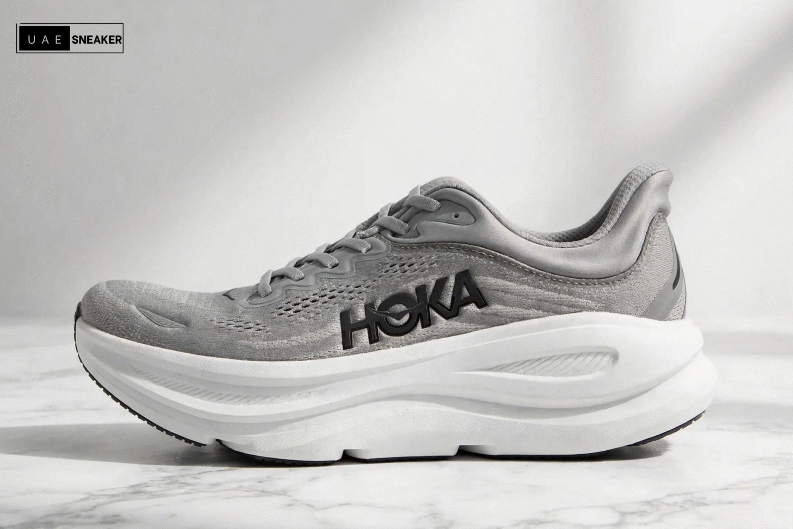 Hoka One One Bondi 9 Galactic Grey Stellar Grey