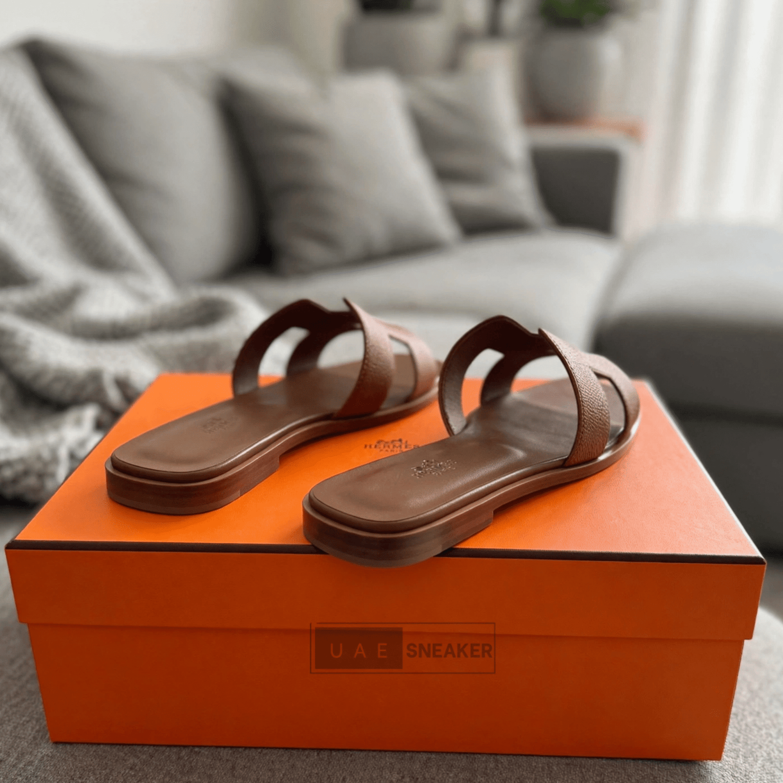 Hermes Oran Sandal Gold Brown - Image 2