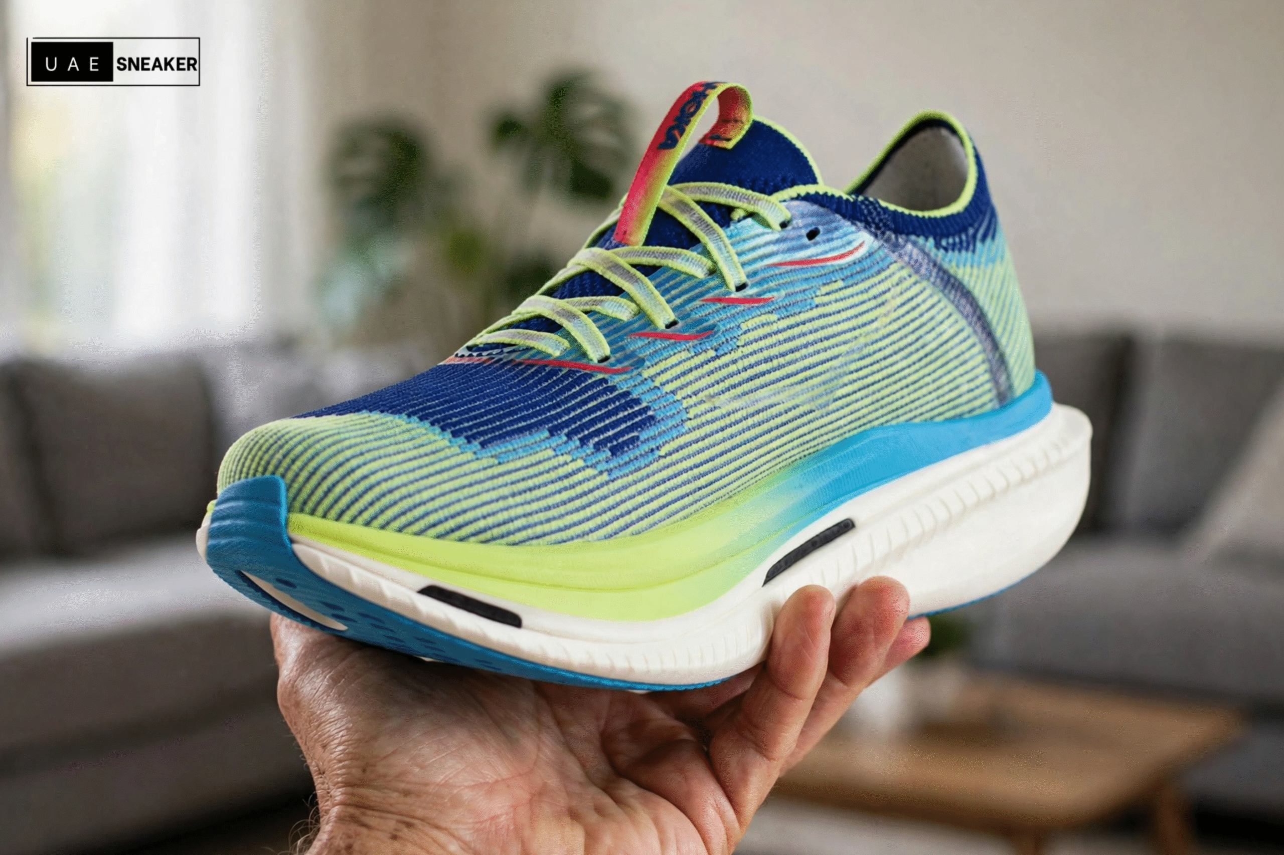 Hoka One One Cielo X1 Evening Sky Lettuce - Image 2