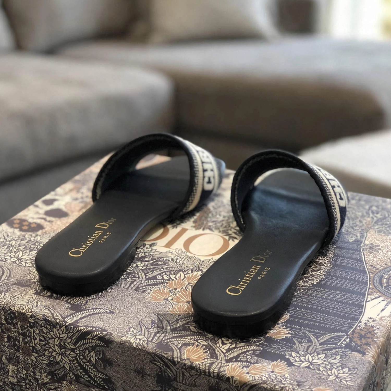 Christian Dior Dway Slides Deep Blue - Image 2