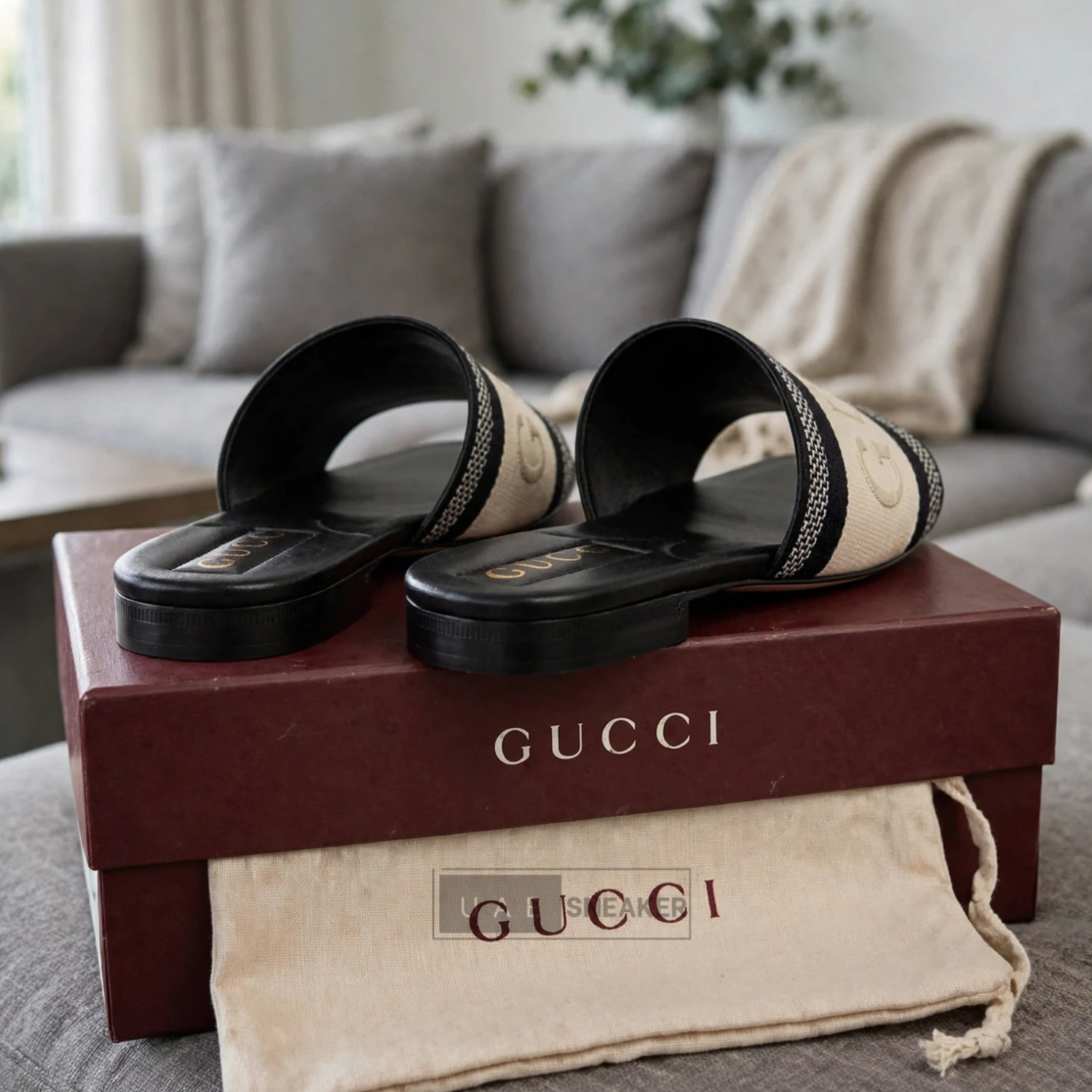 Gucci Jane Flat Mule Sandals - Image 2