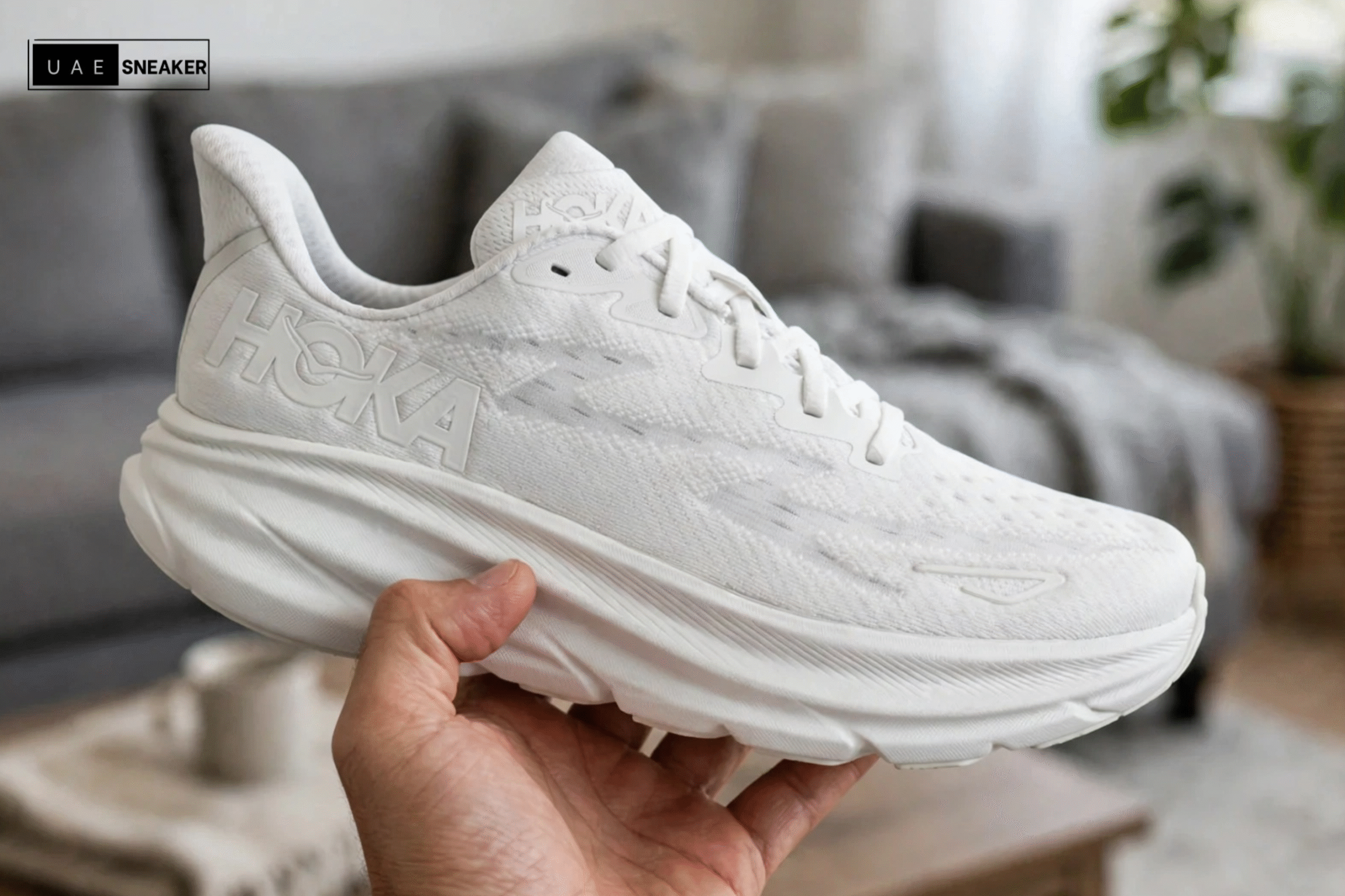 Hoka One One Clifton 9 White - Image 2