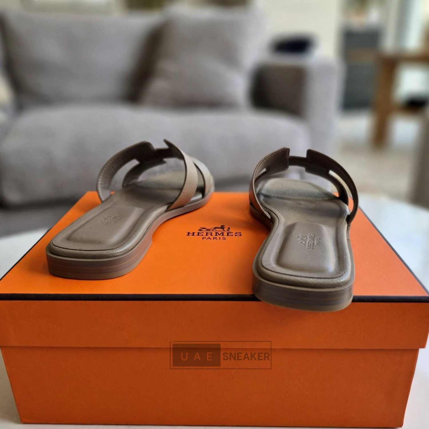 Hermès Oran Sandals Etoupe - Image 2