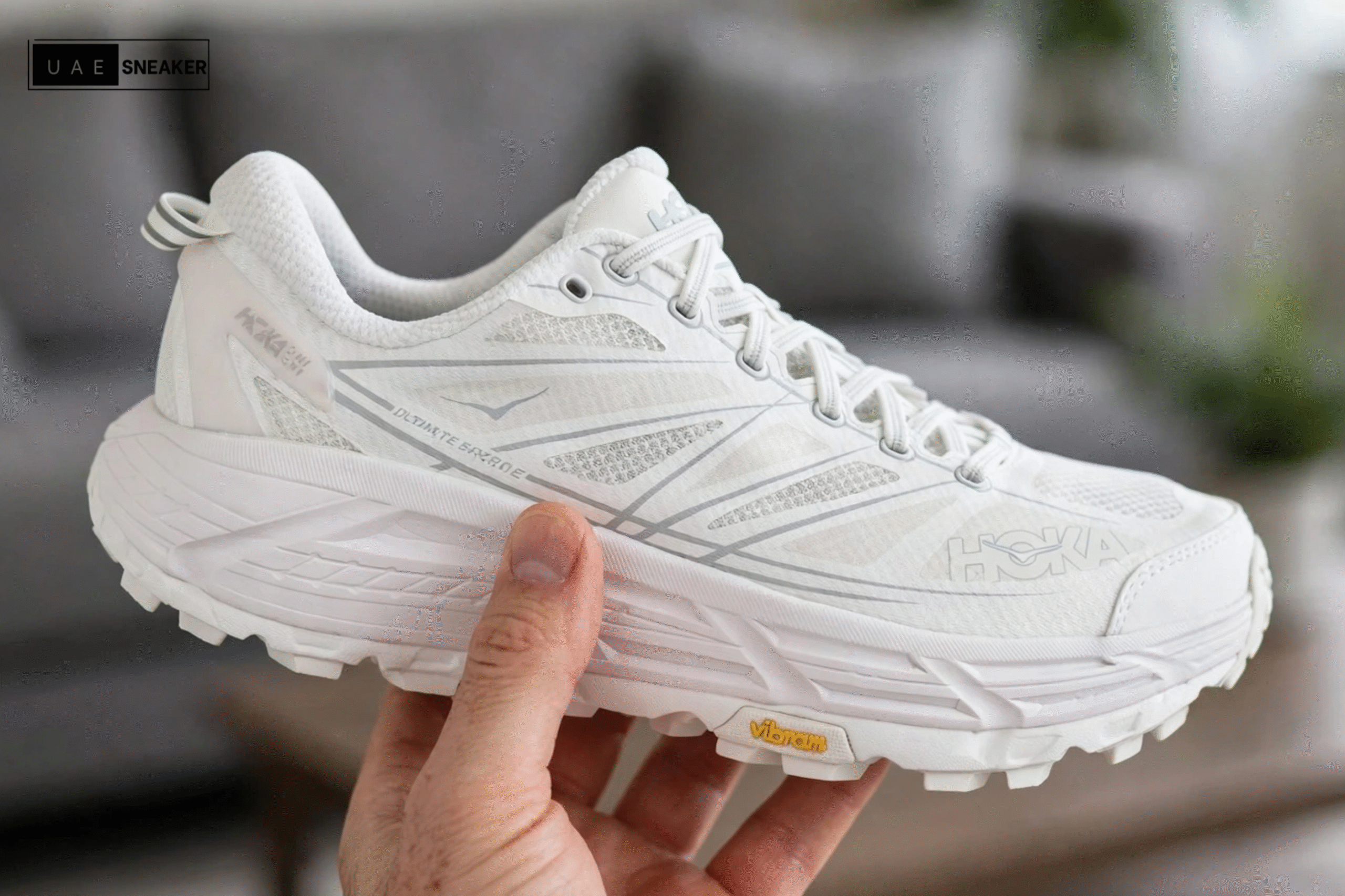 Hoka One One Mafate Speed 2 White Lunar Rock - Image 2