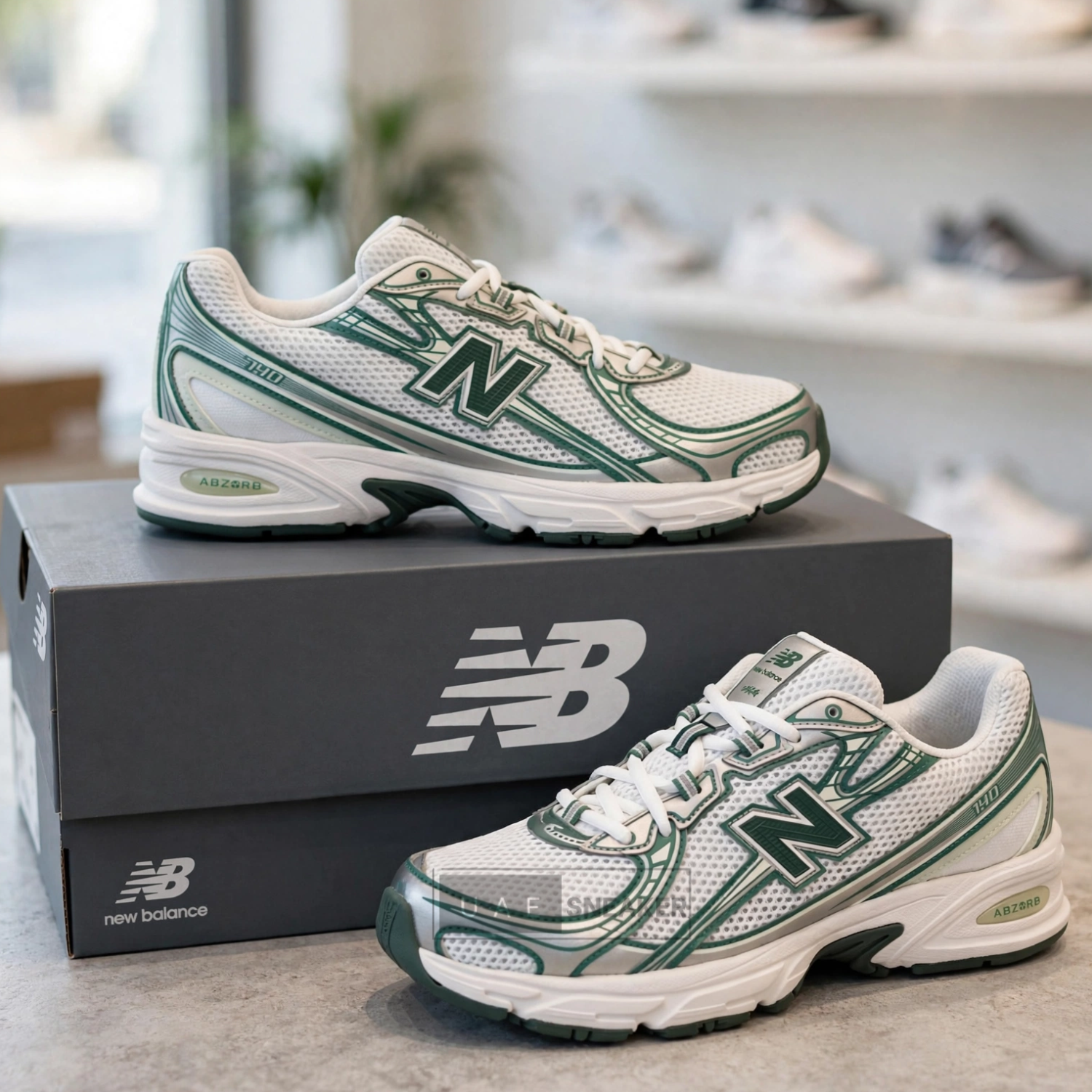 New Balance 740v2 White Marsh Green - Image 2