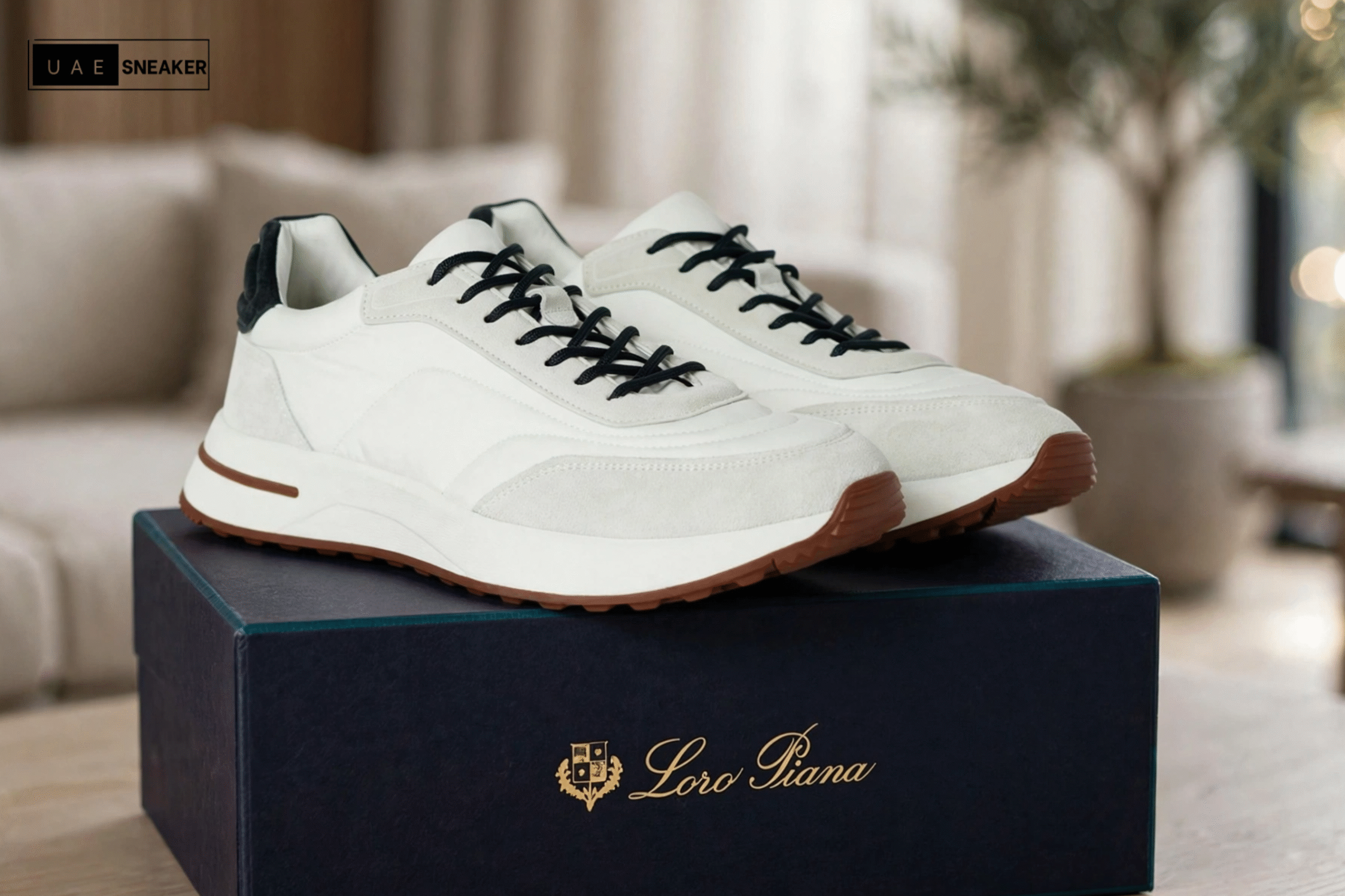 Loro Piana Week End Walk White Sneaker - Image 2