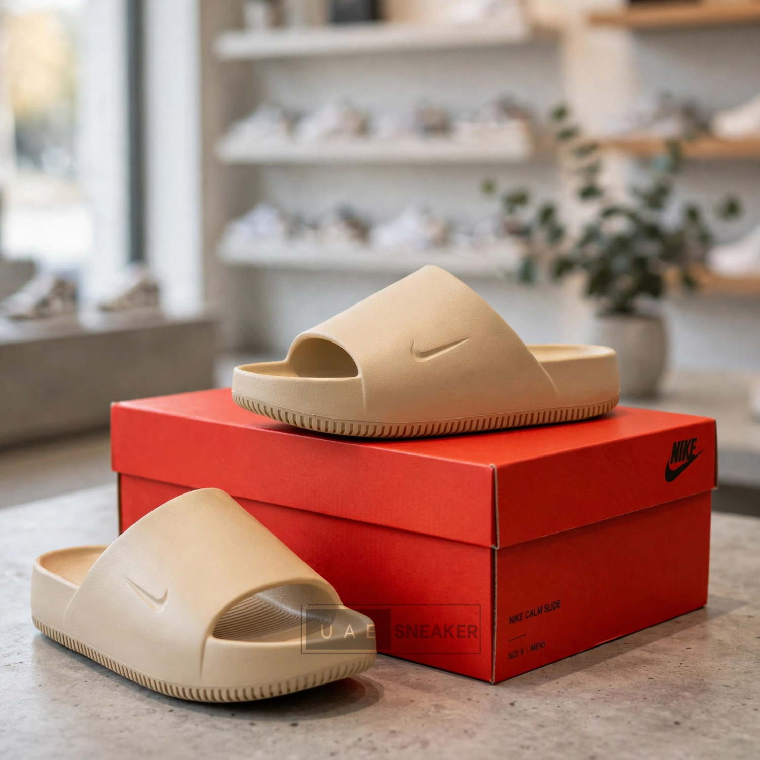 Nike Calm Slide Beige - Image 4