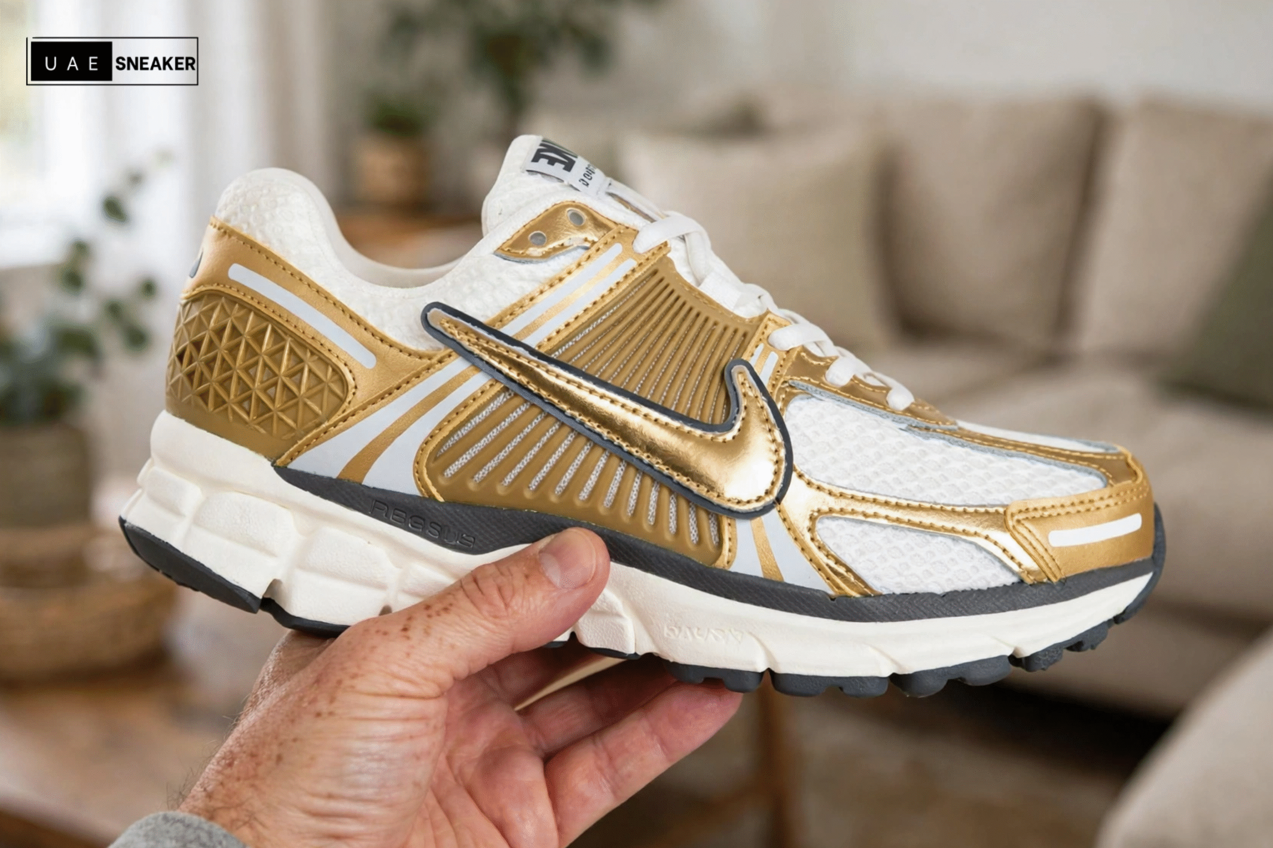 Nike Zoom Vomero 5 Metallic Gold - Image 2