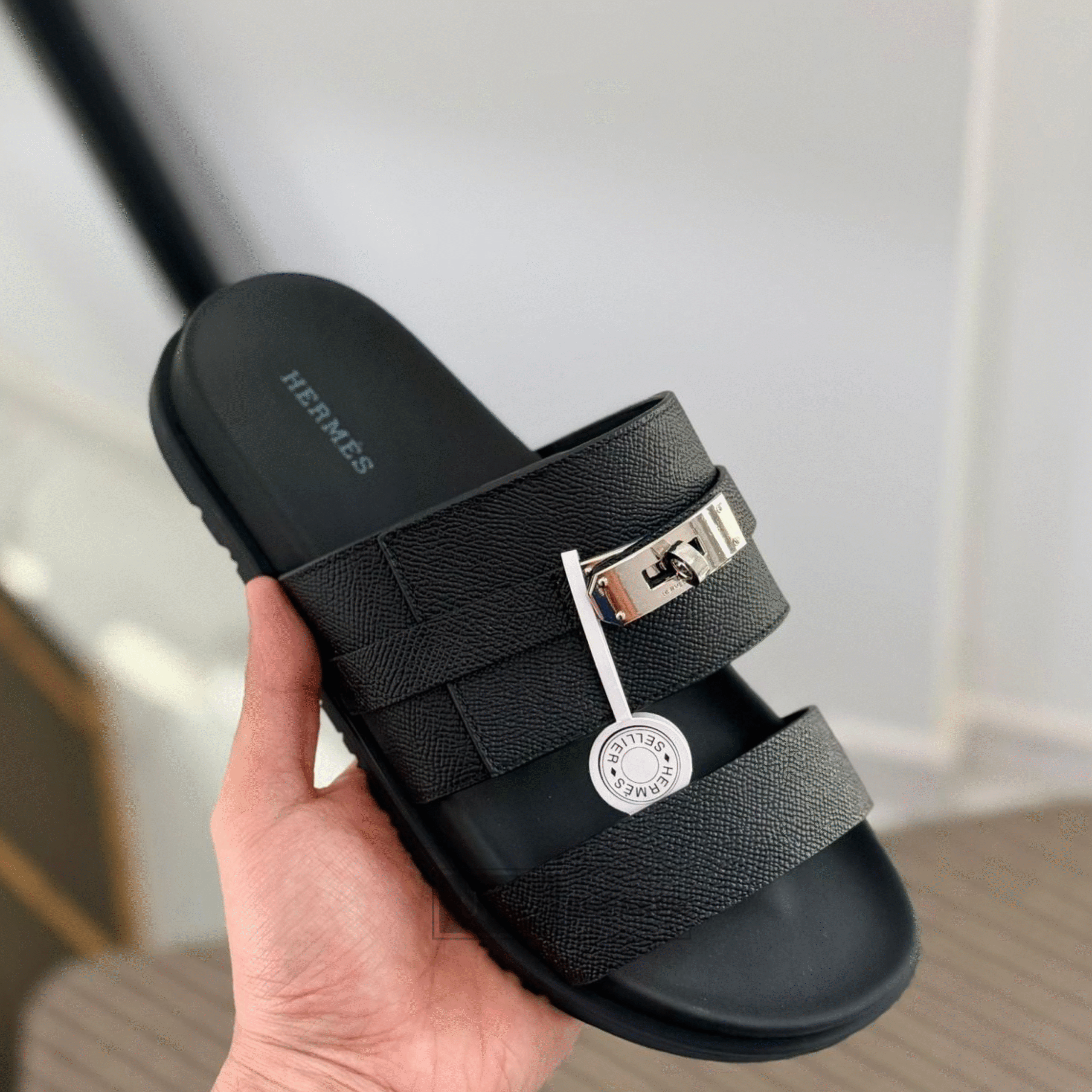Hermes Jackson Sandals Full Black