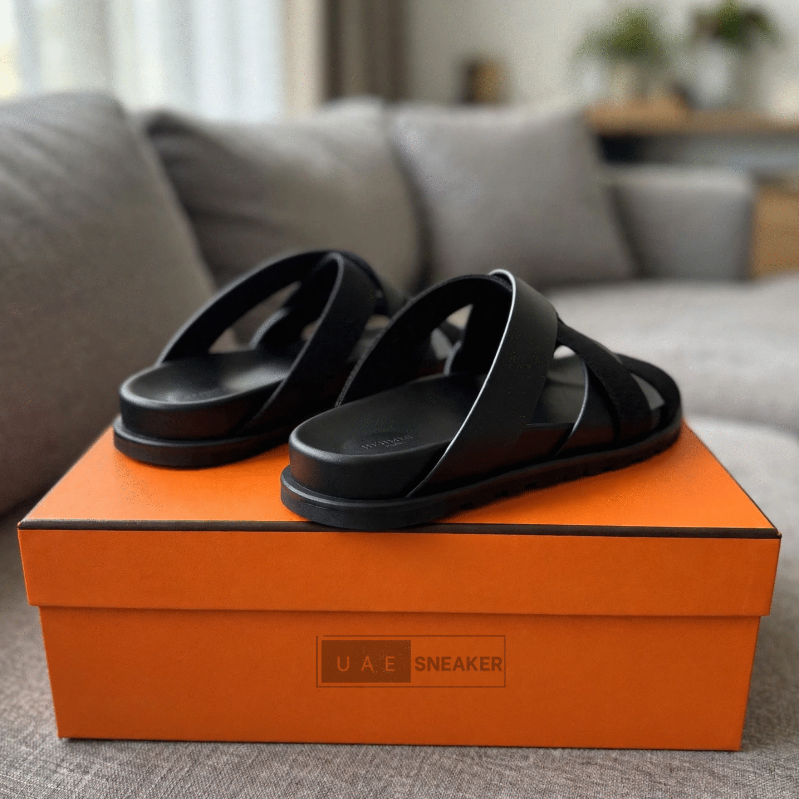 Hermes Kazimir Sandal Black - Image 2