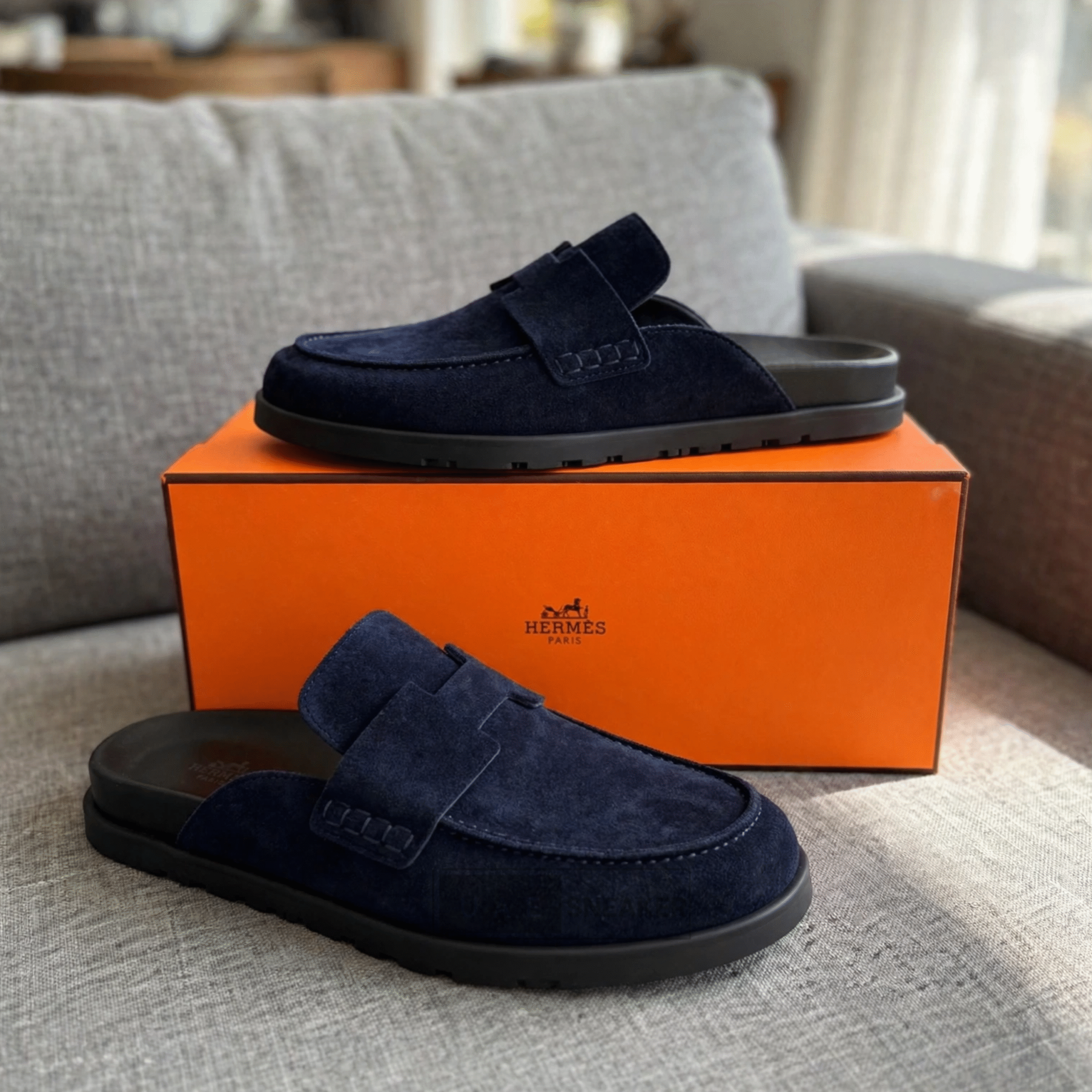 Hermes Go Mule Blue - Image 3