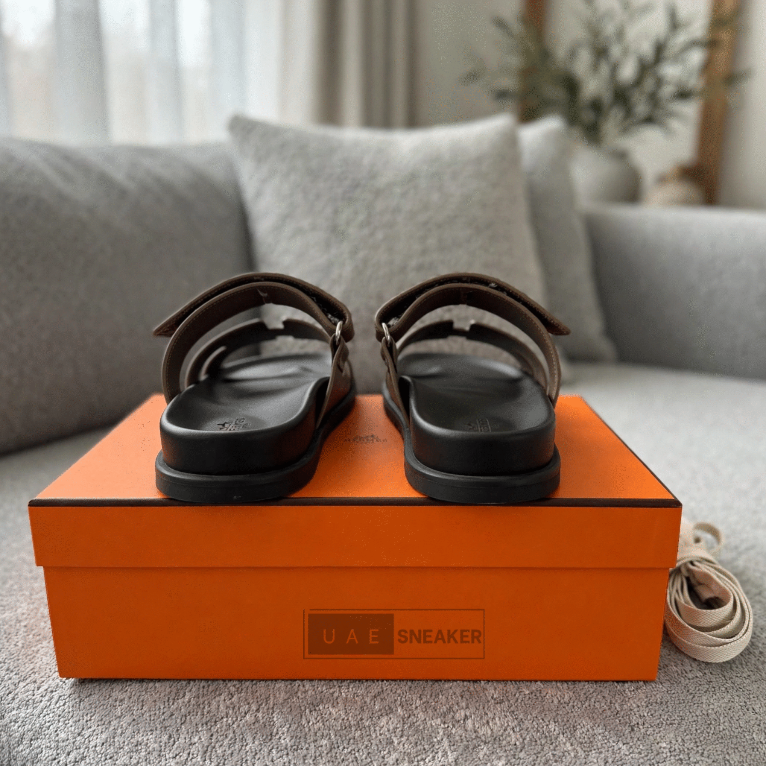 Hermes Chypre Sandals Beige - Image 2