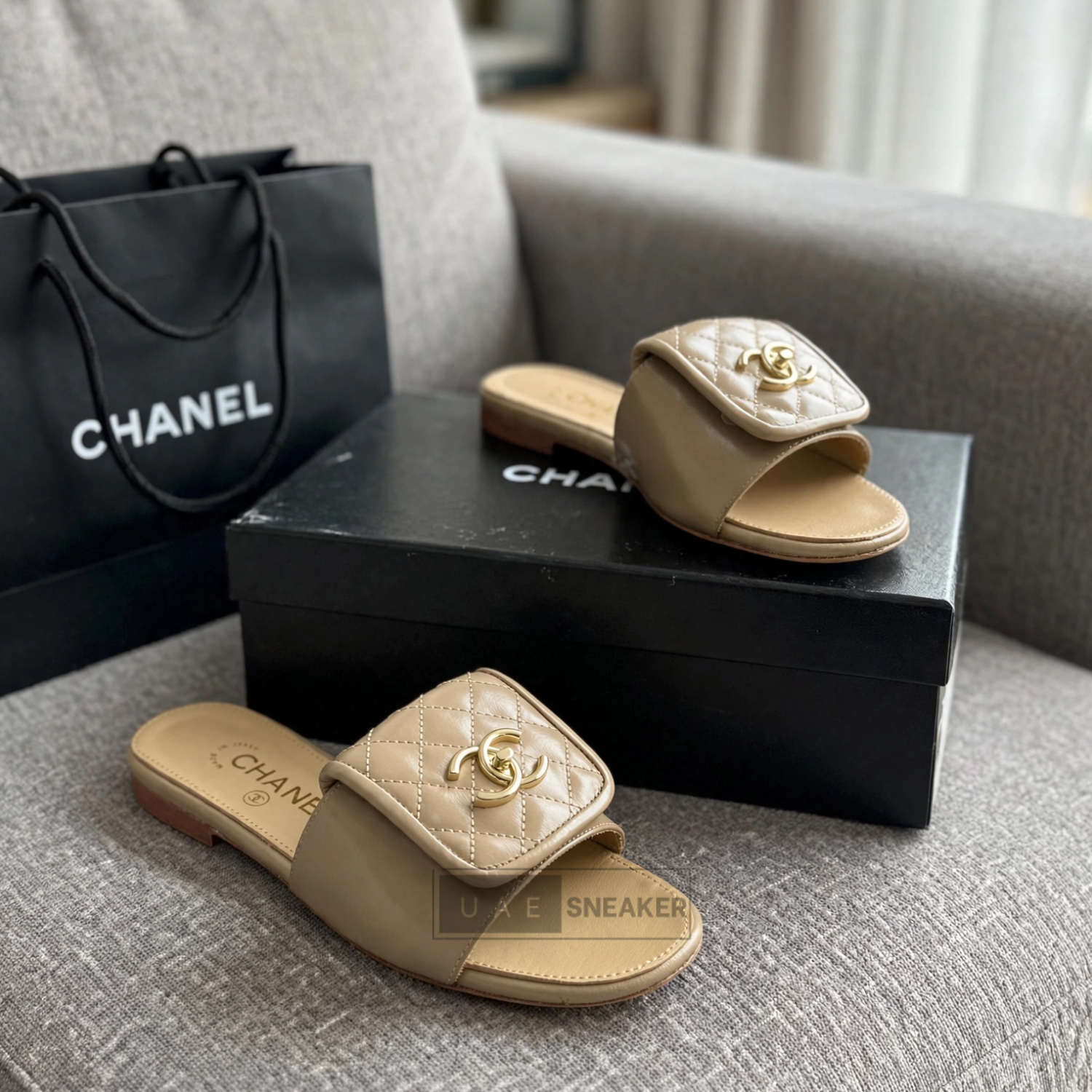 Chanel Sandals Beige - Image 3