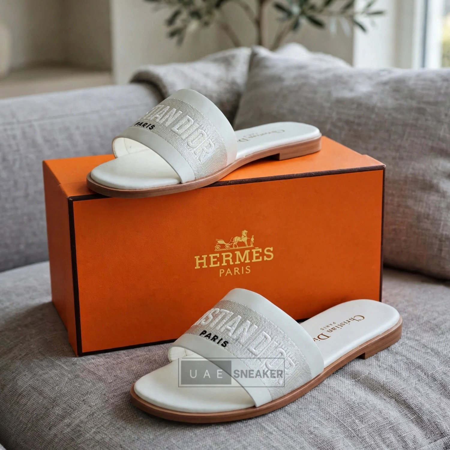 Christian Dior Dway Slides White - Image 3