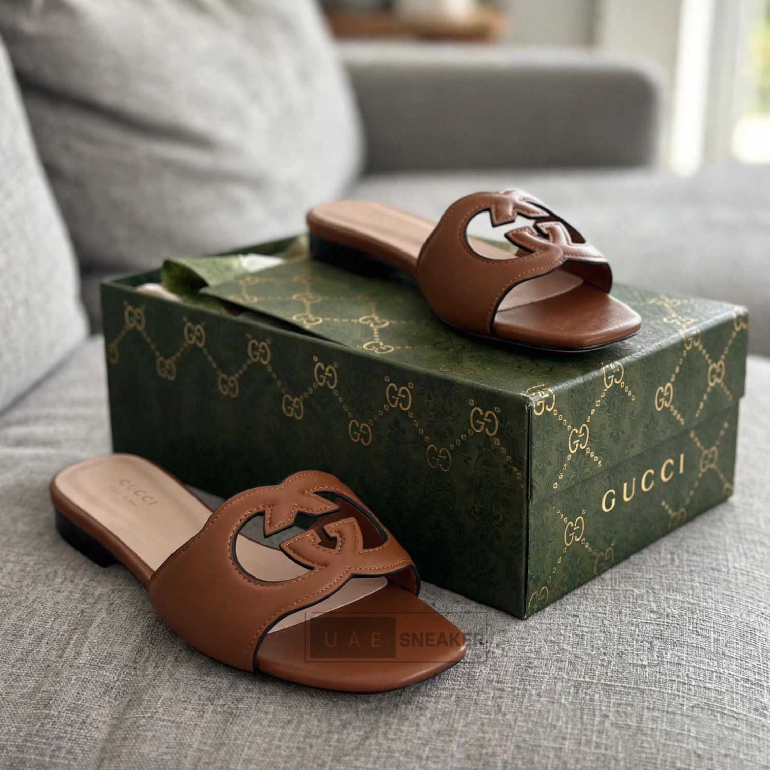 Gucci Women'S Slide Sandal Brown - Image 3