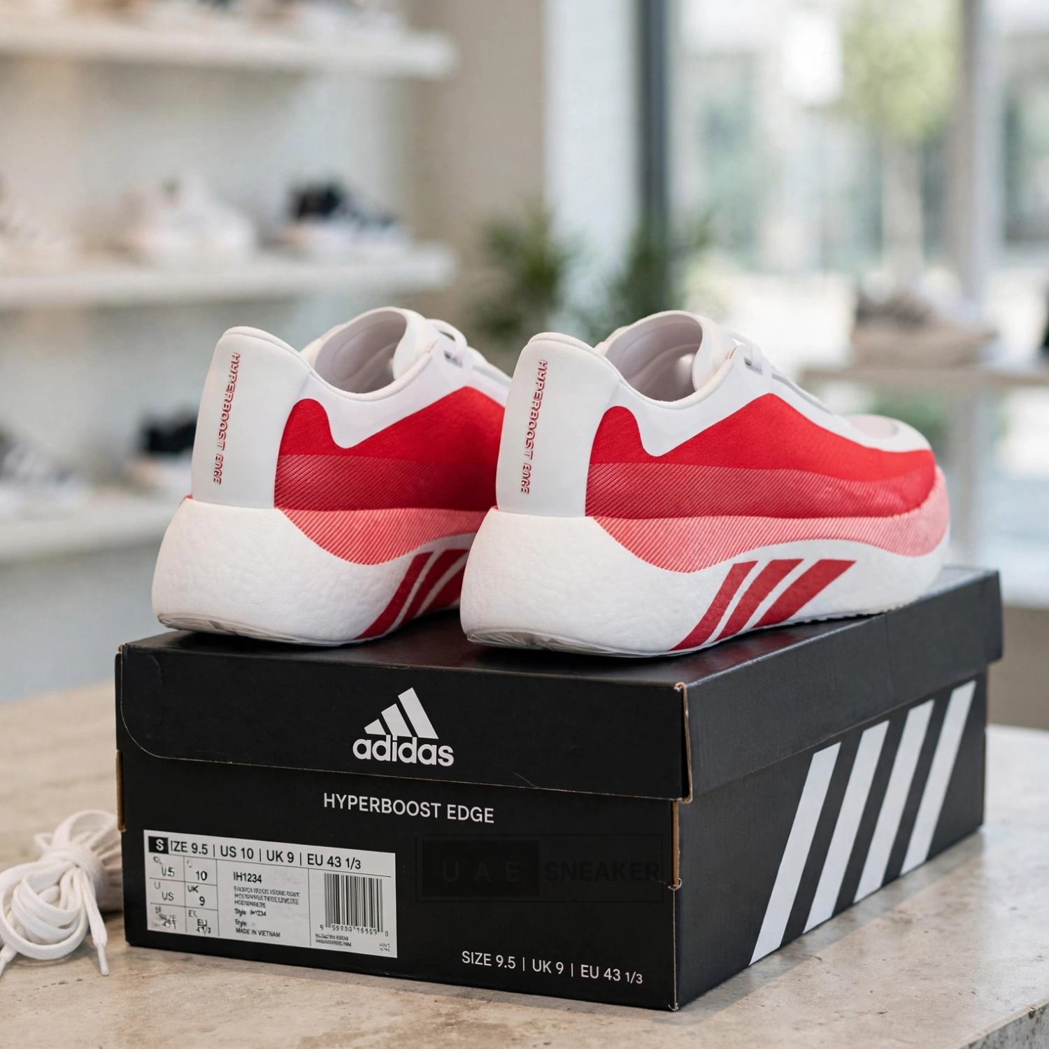 Adidas Hyper Boost Edge White EQT Red - Image 3