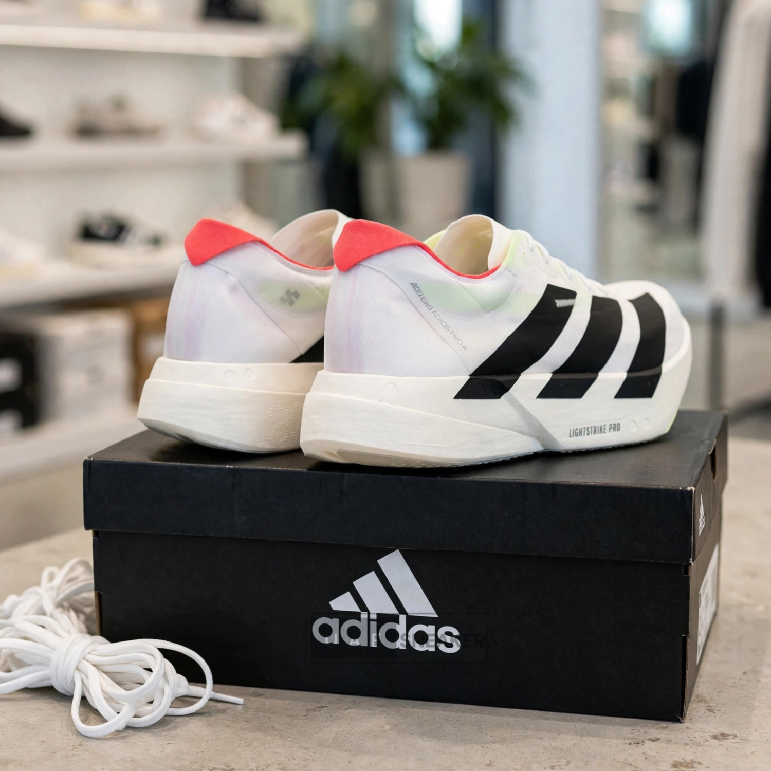 Adidas Adizero Adios Pro 4 White Black Red - Image 3