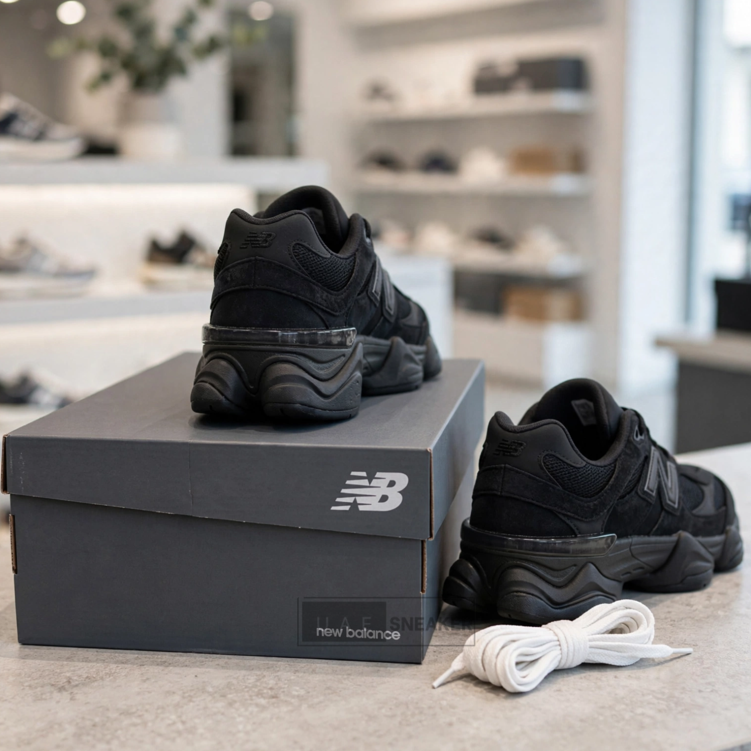 New Balance 9060 Triple Black - Image 3