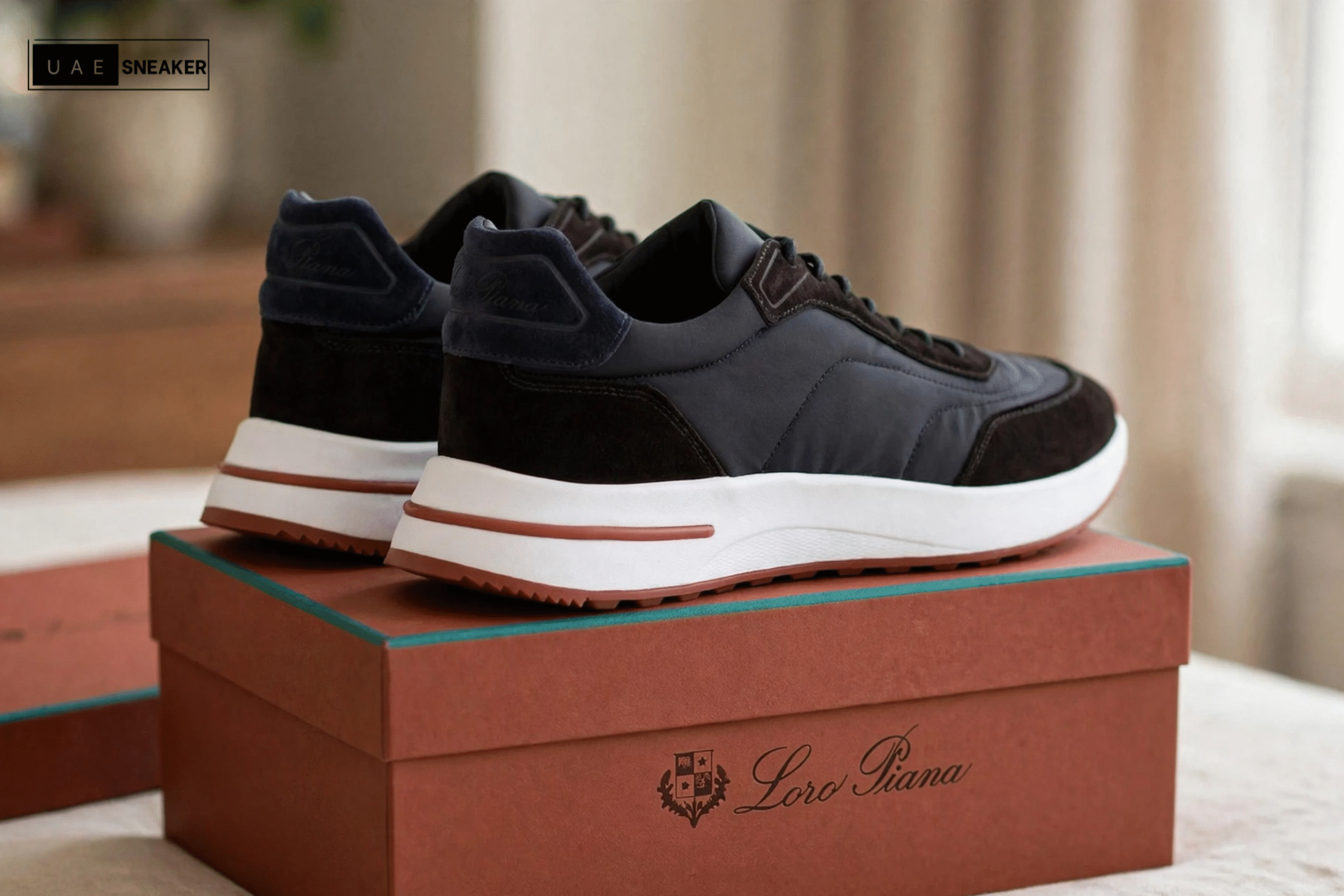 Loro Piana Week End Walk Black Sneaker - Image 3