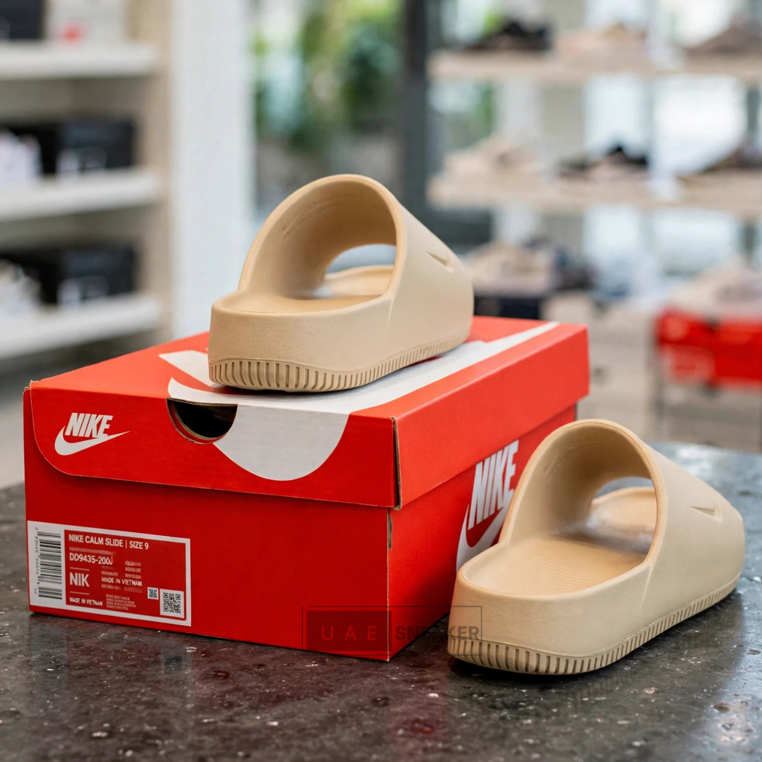 Nike Calm Slide Beige - Image 3