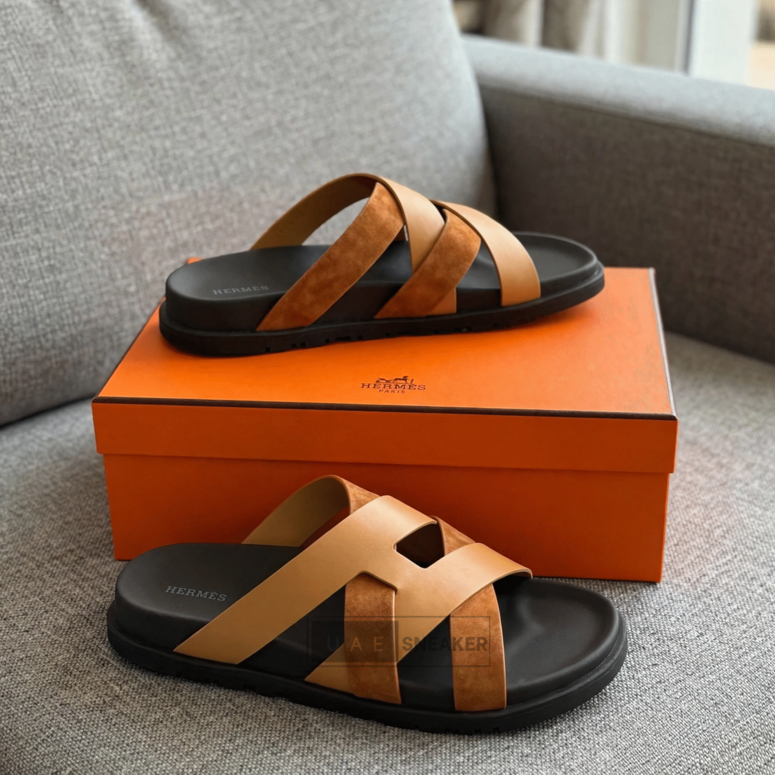 Hermes Kazimir Sandal Brown - Image 3