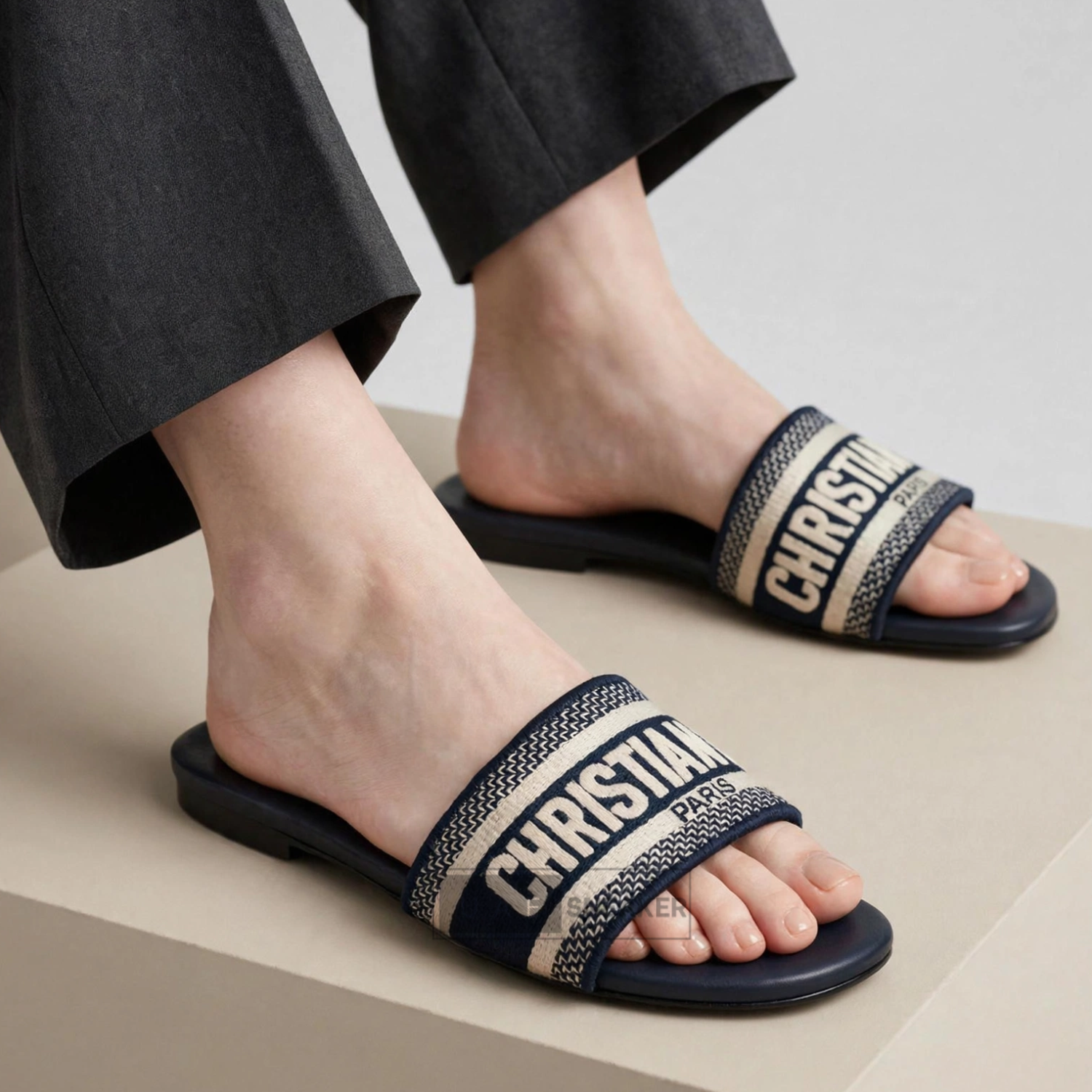 Christian Dior Dway Slides Deep Blue - Image 4