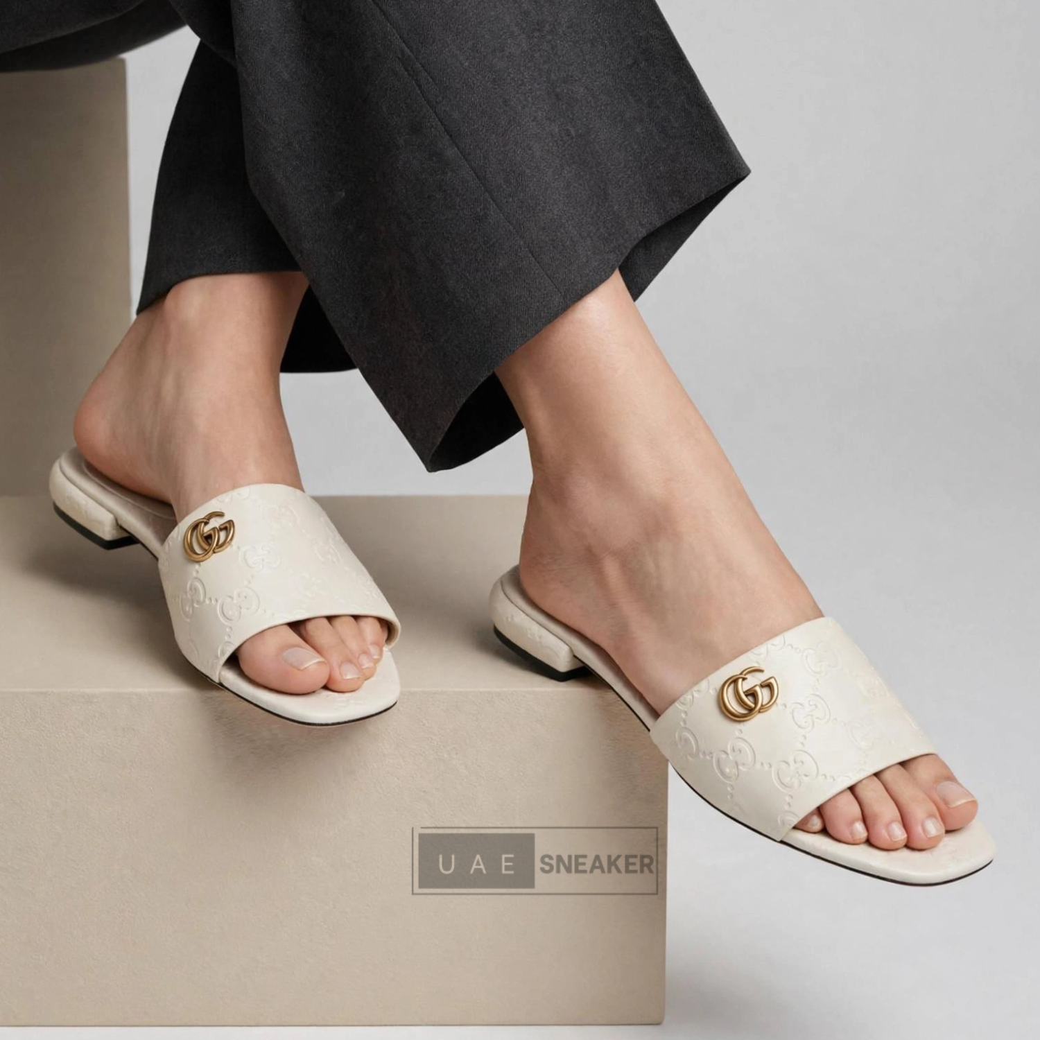 Gucci Double G Sandals White - Image 4