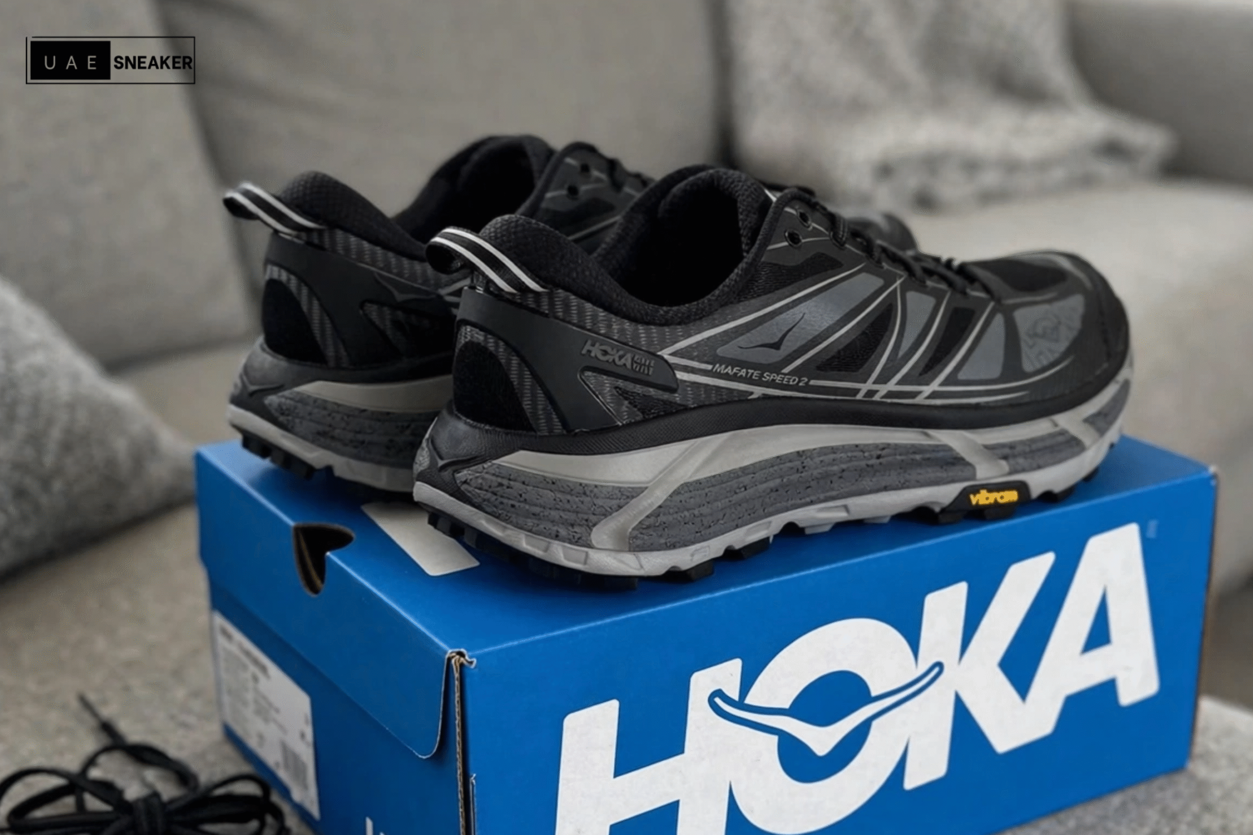 Hoka One One Mafate Speed 2 Black Castlerock - Image 4